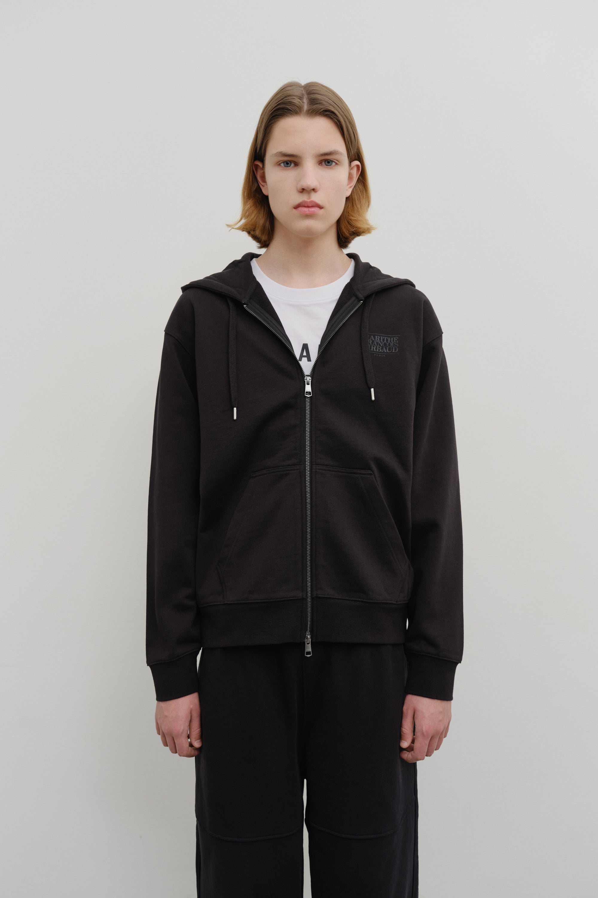 Classic Logo Hoodie Zipup Black