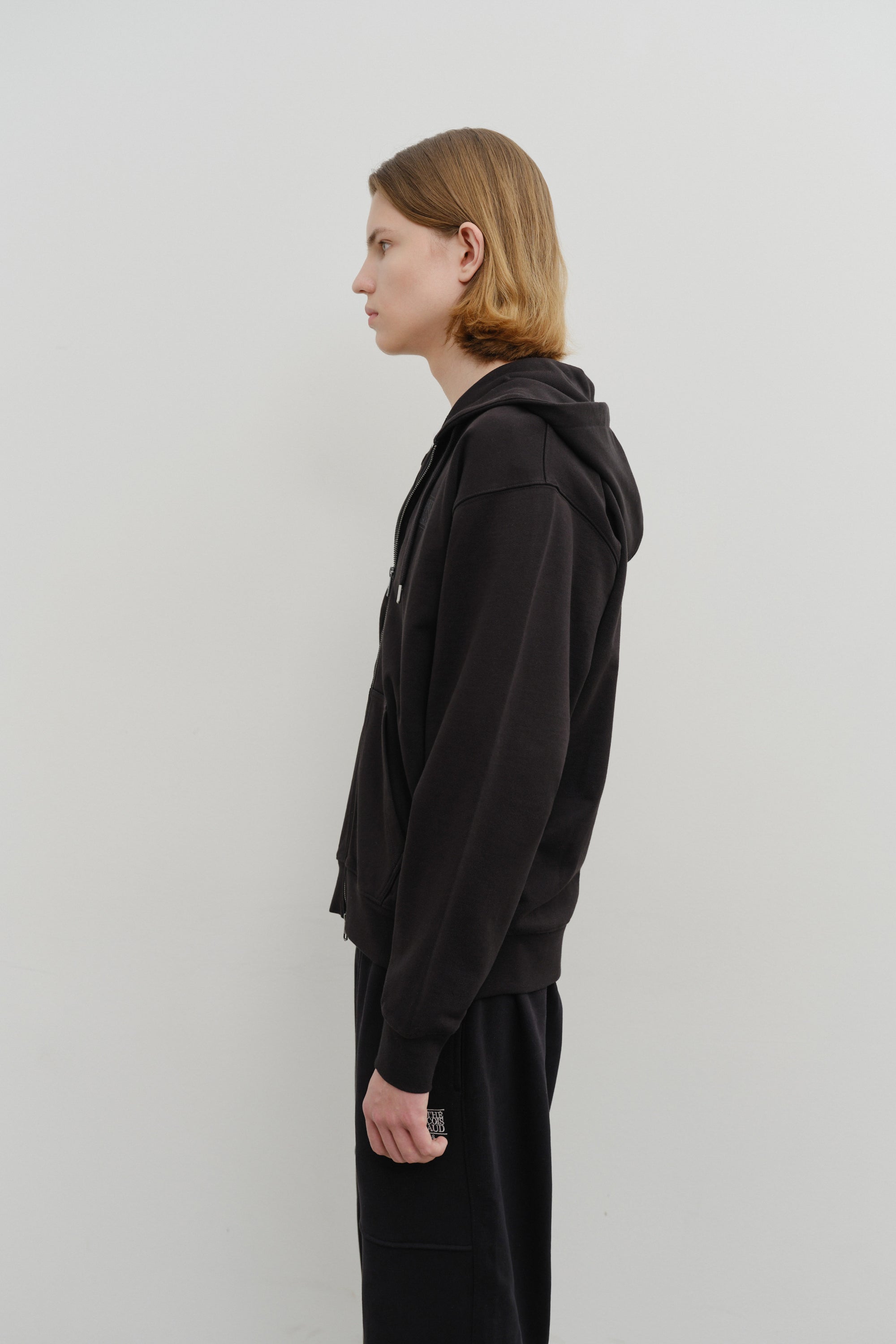 Classic Logo Hoodie Zipup Black