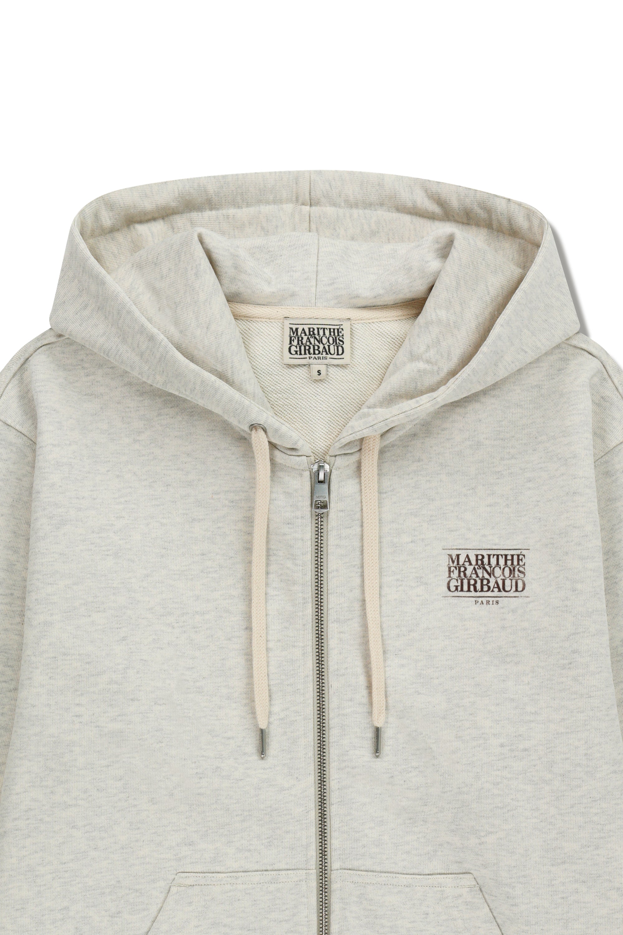 Classic Logo Hoodie Zipup Oatmeal