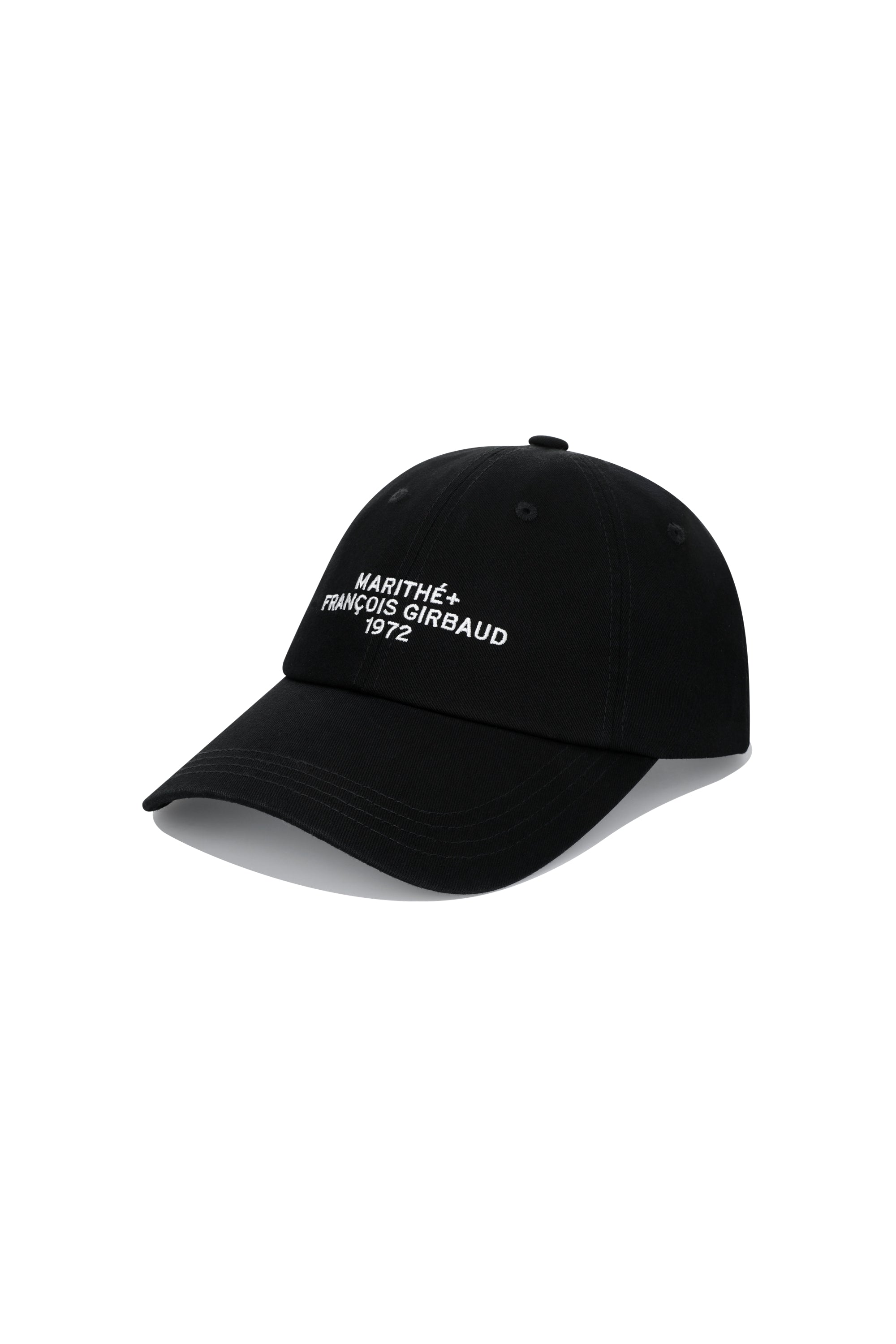 Lettering Logo Ball Cap Black