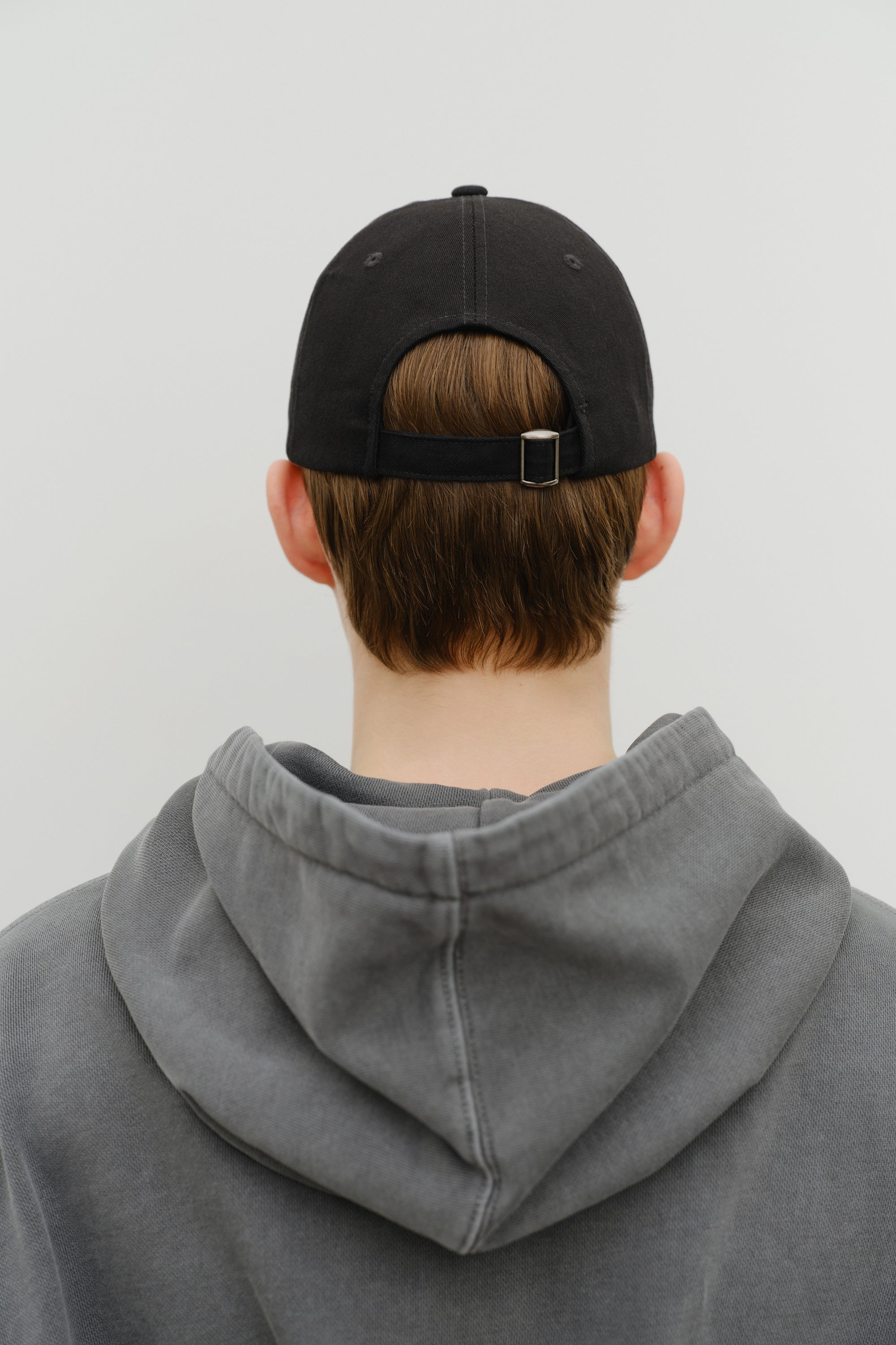 Lettering Logo Ball Cap Black