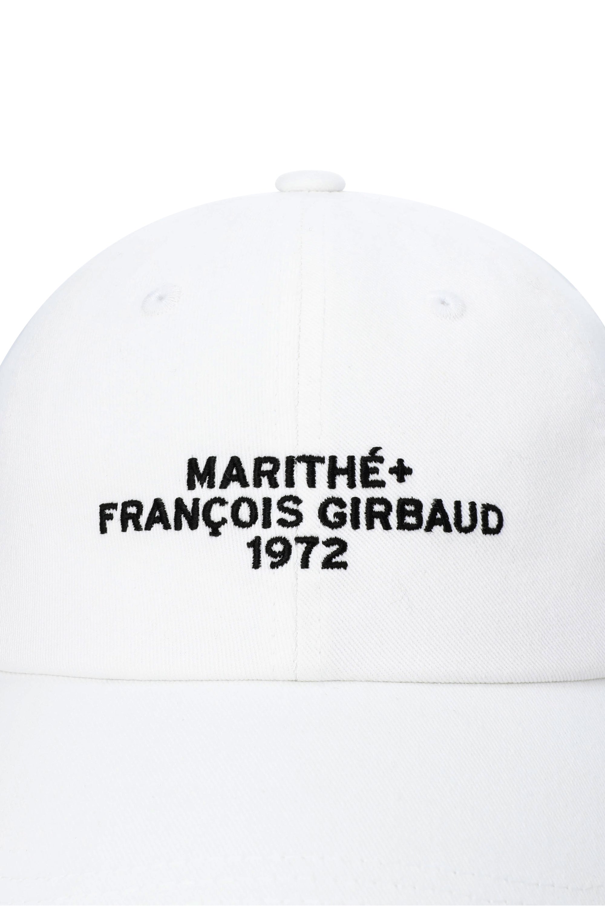 Lettering Logo Ball Cap White