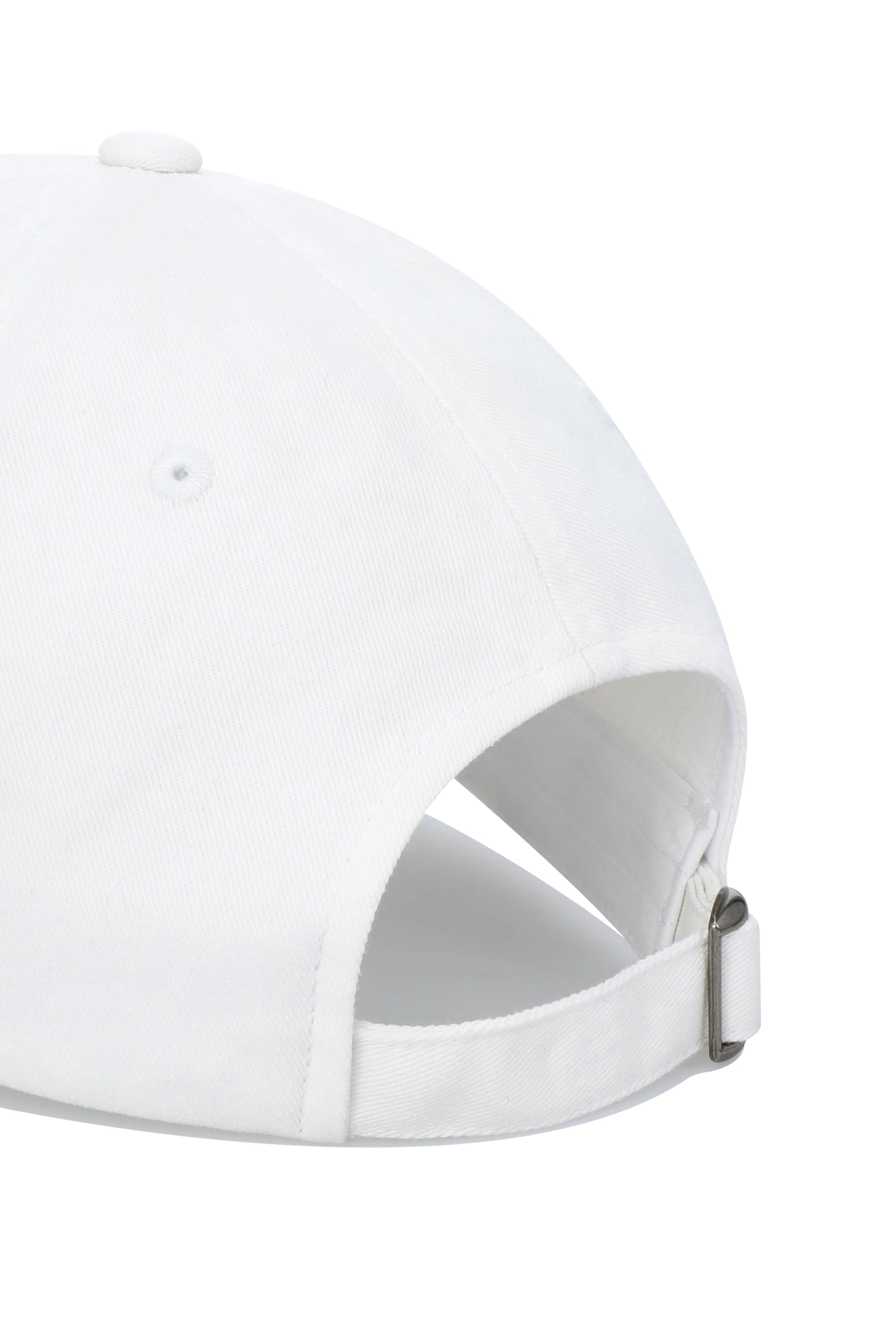 Lettering Logo Ball Cap White