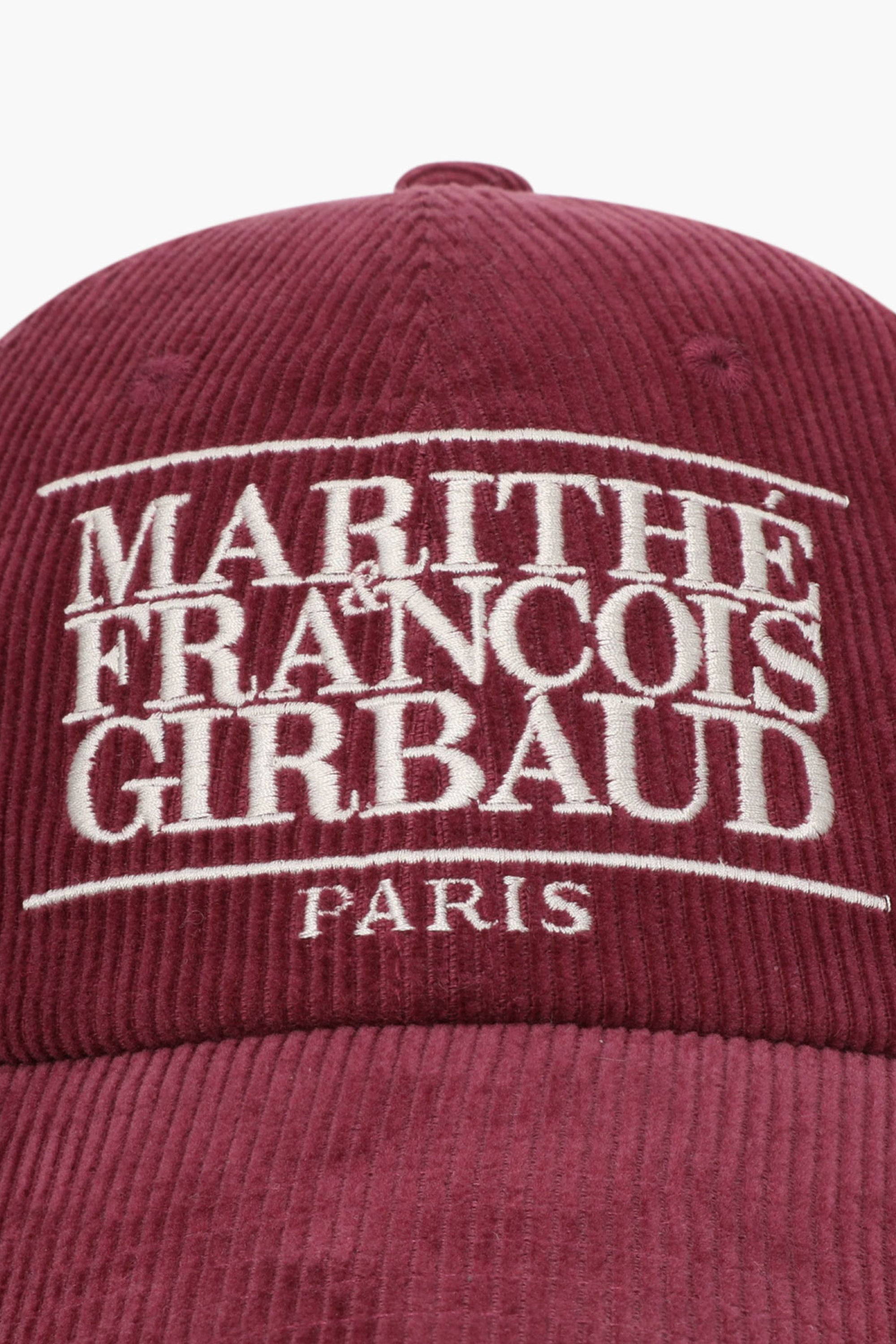 Corduroy Classic Logo Cap Burgundy