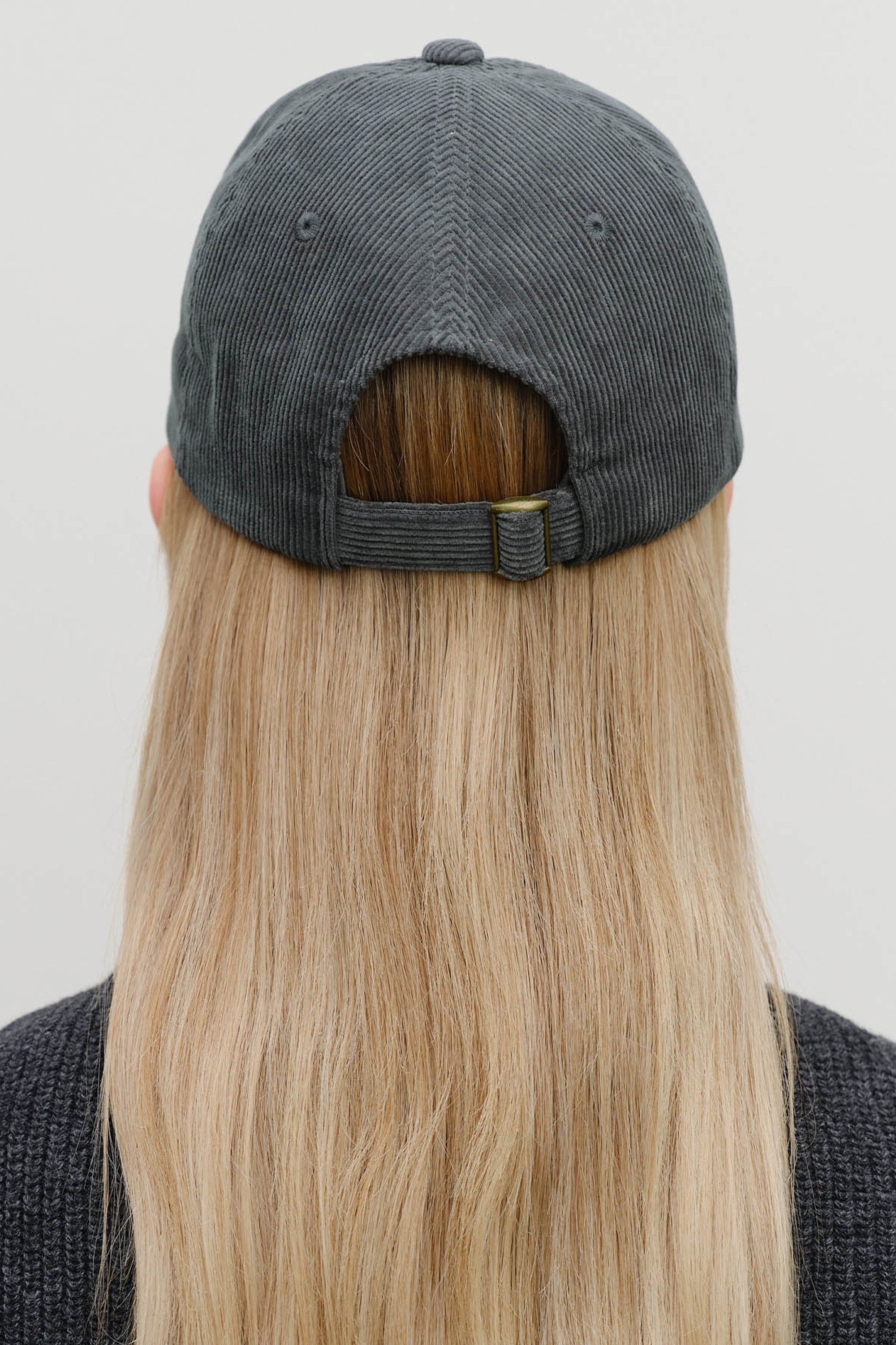 Corduroy Classic Logo Cap Charcoal