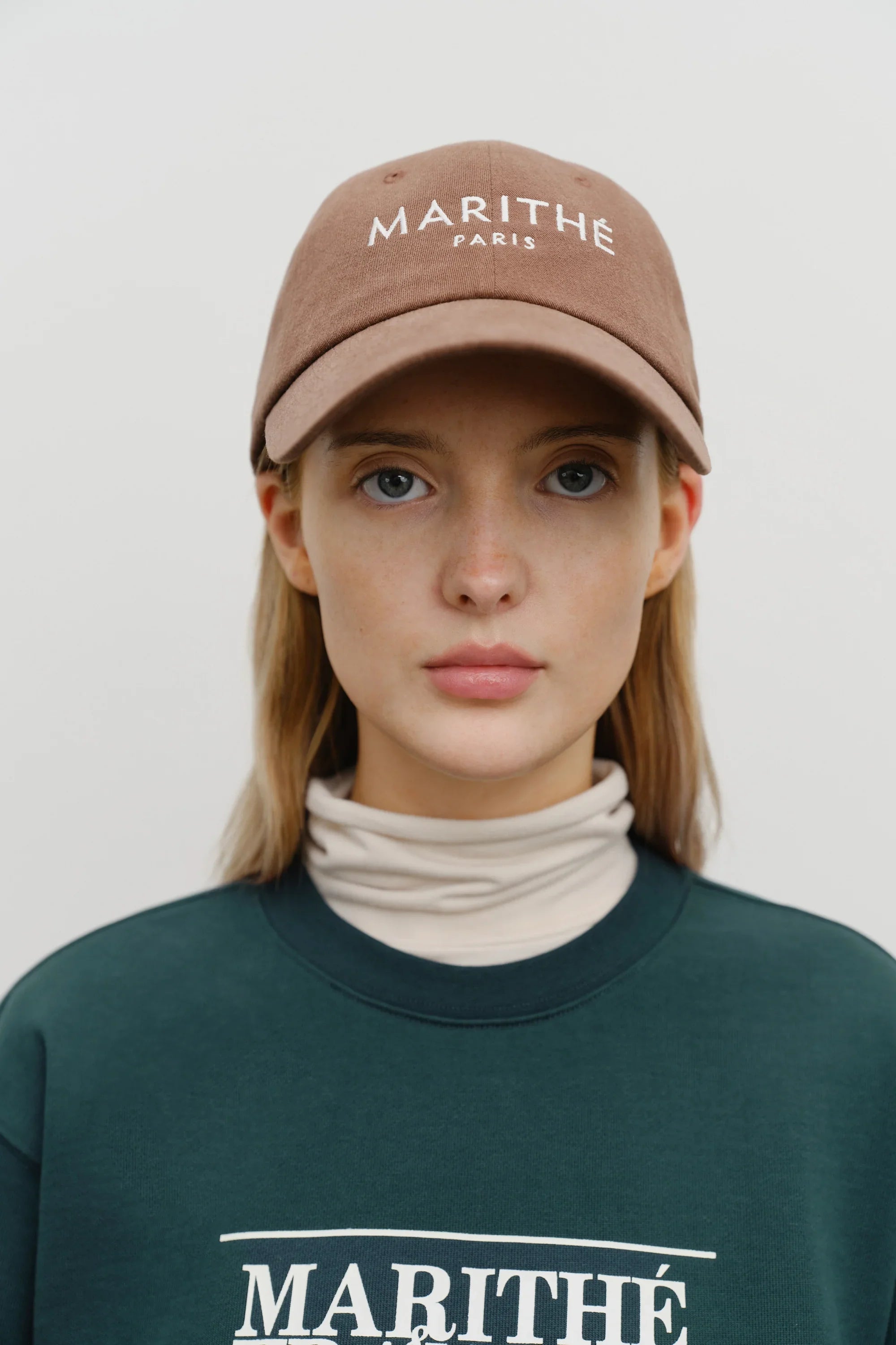 Regular Logo Brushed Cotton Covered Cap Brown