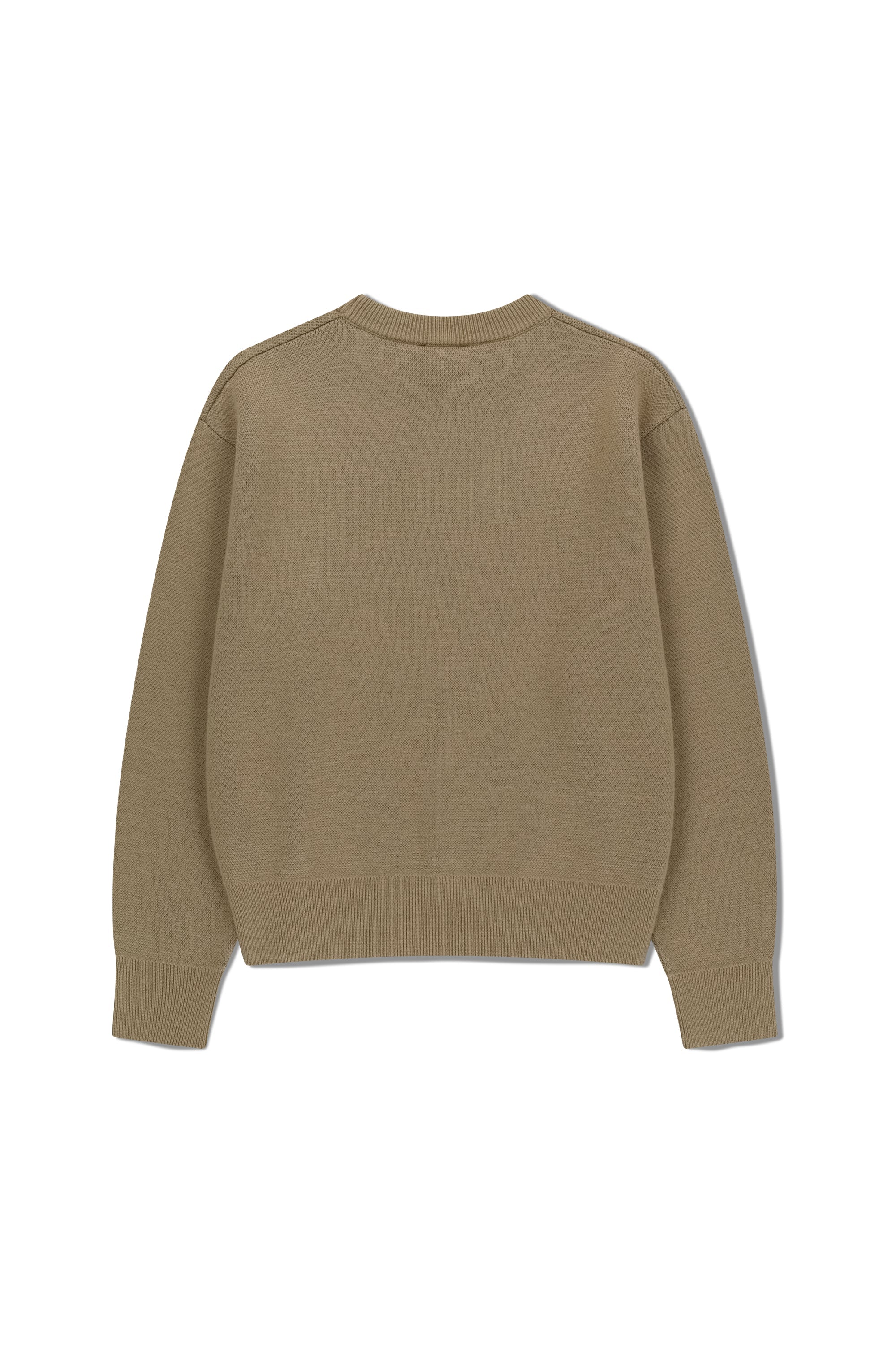 Doodle Bear Knit Pullover Beige