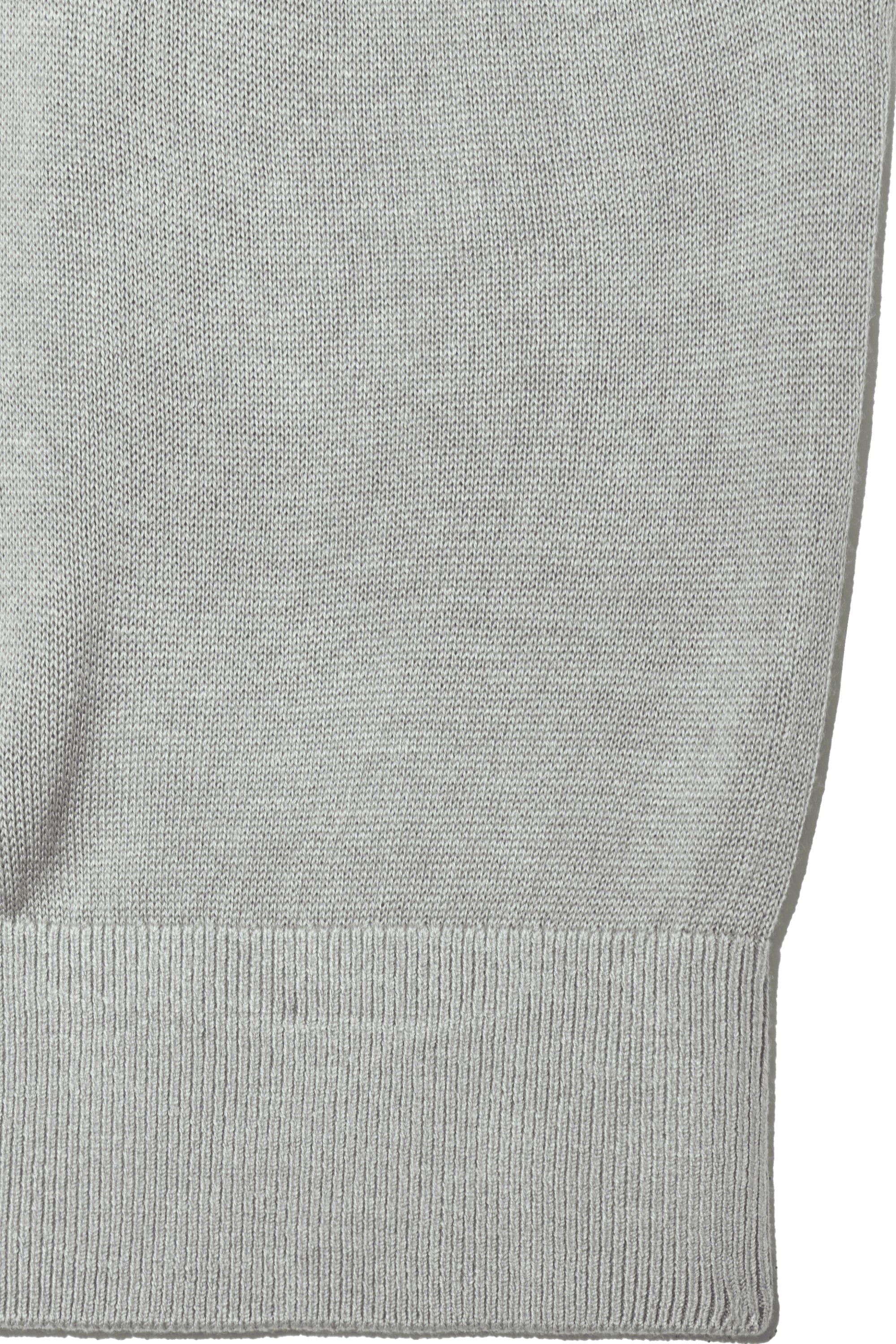 W Circle Logo Knit Vest Light Gray