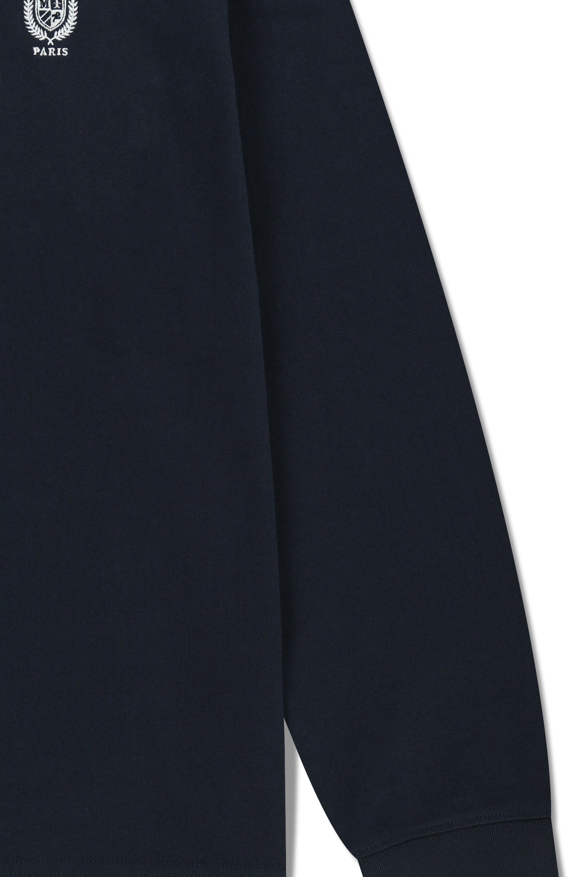 Crest Logo Jersey Polo Long Sleeve Navy