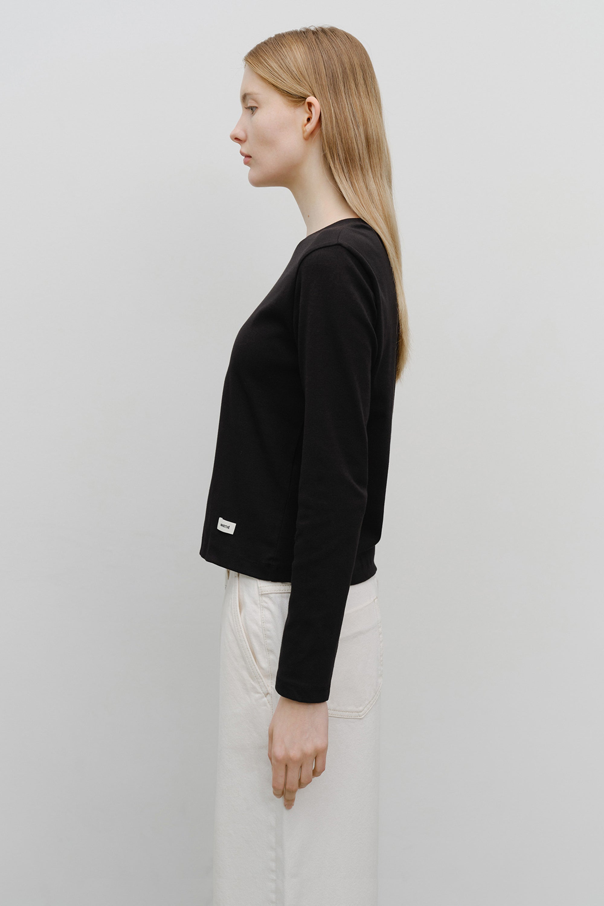 W Basic Long Sleeve  Black