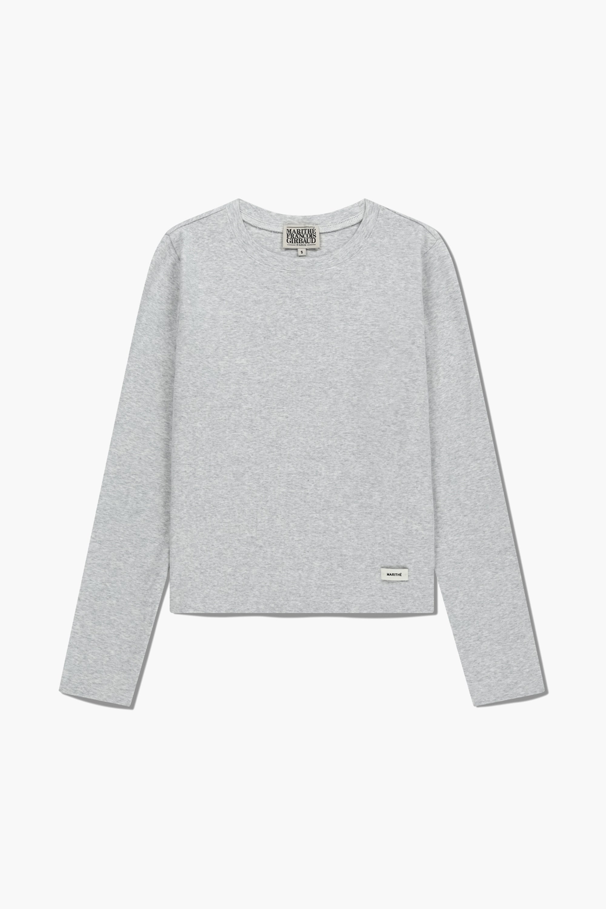 W Basic Long Sleeve  Light Heather Gray