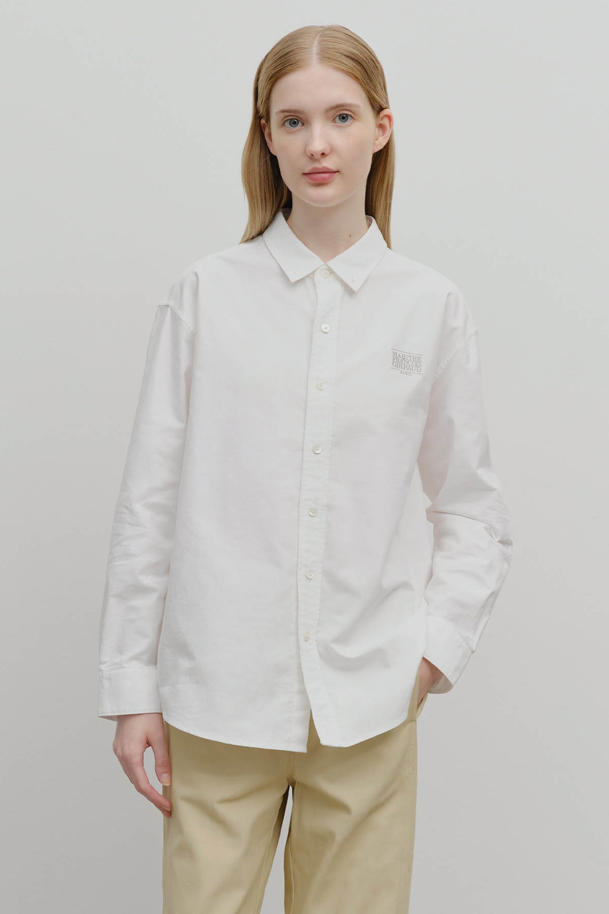 Oversized Oxford Shirt White