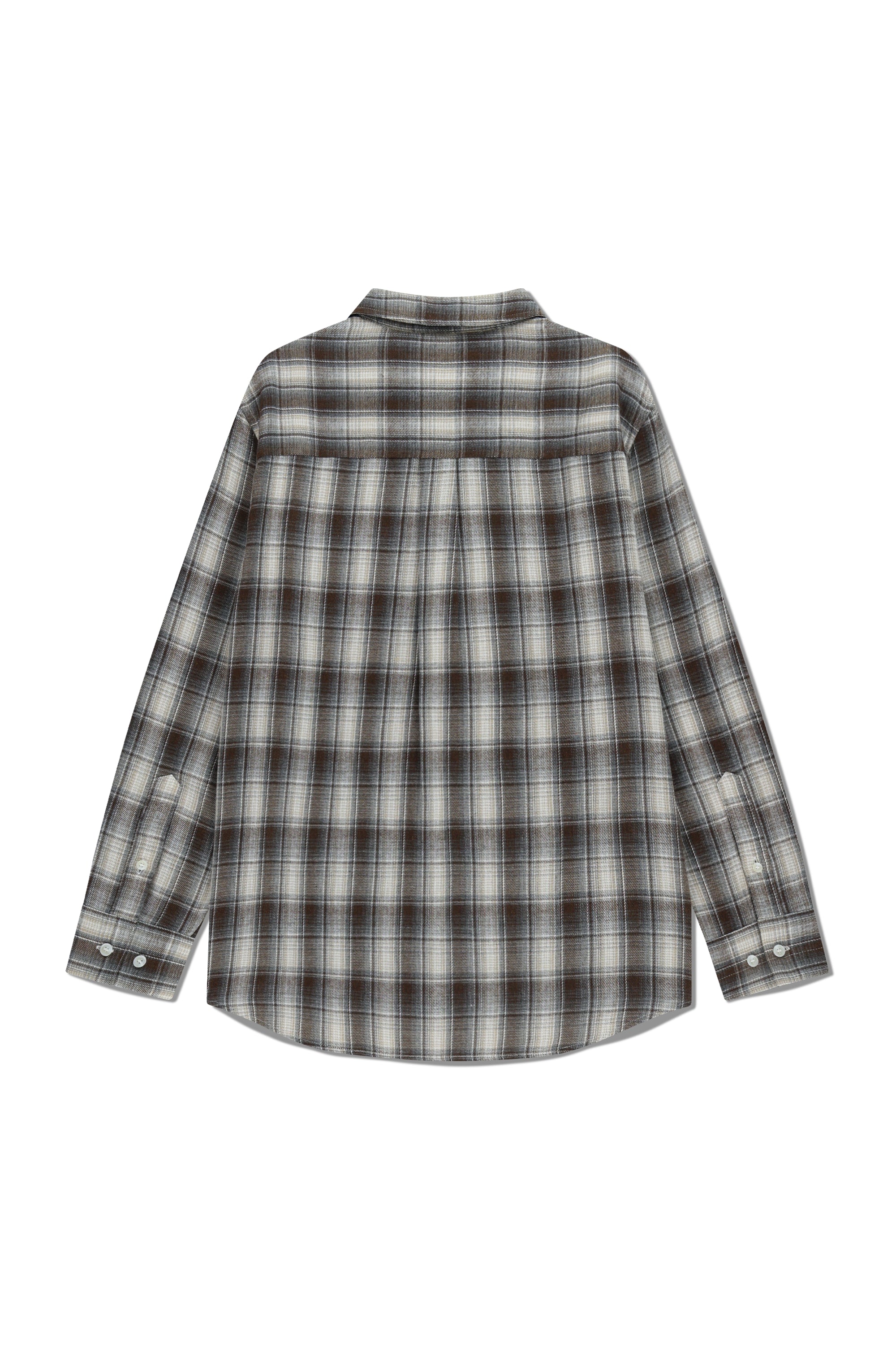 Classic Logo Ombre Check Shirt Brown
