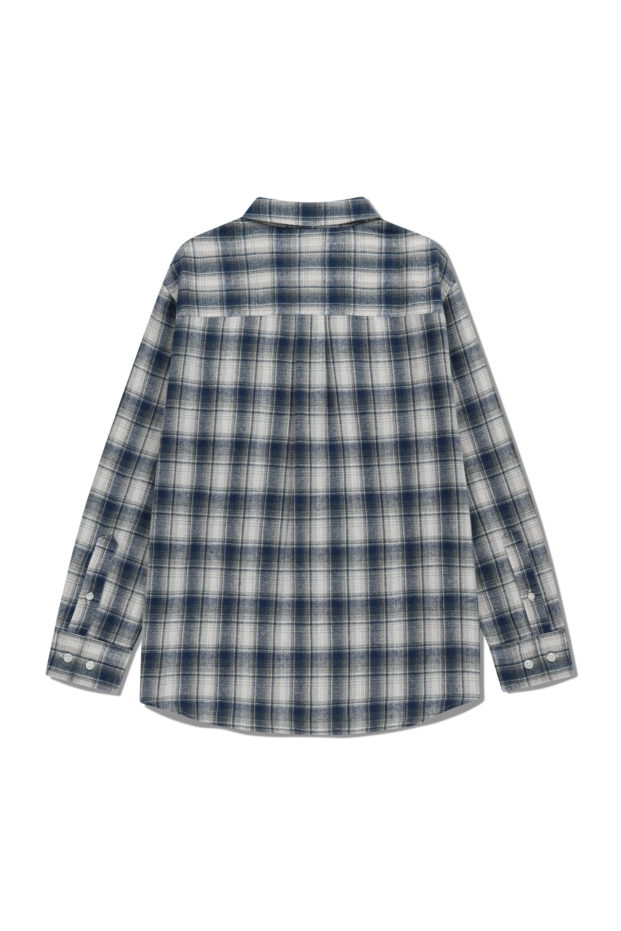 Classic Logo Ombre Check Shirt Navy
