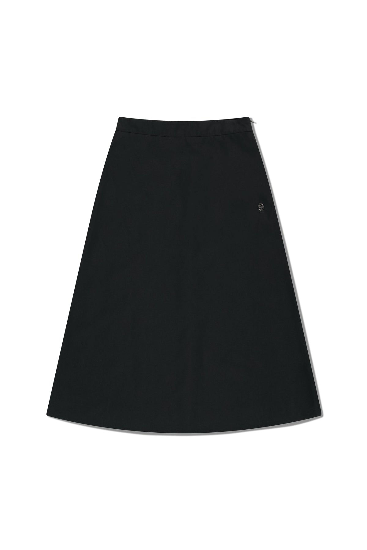 W Semi Flare Skirt Black