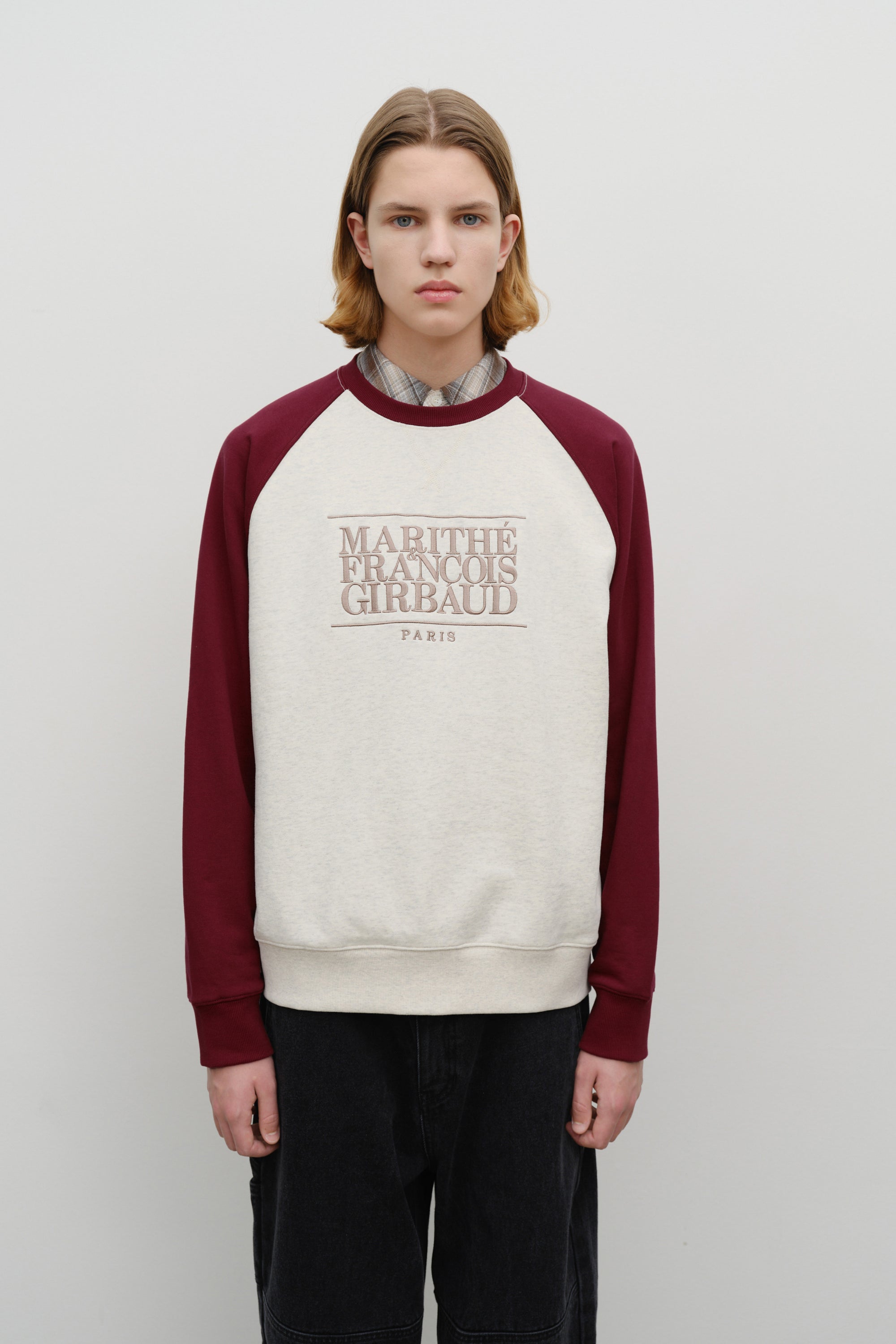 Cl Color Bl Raglan Sweatshirt Burgundy