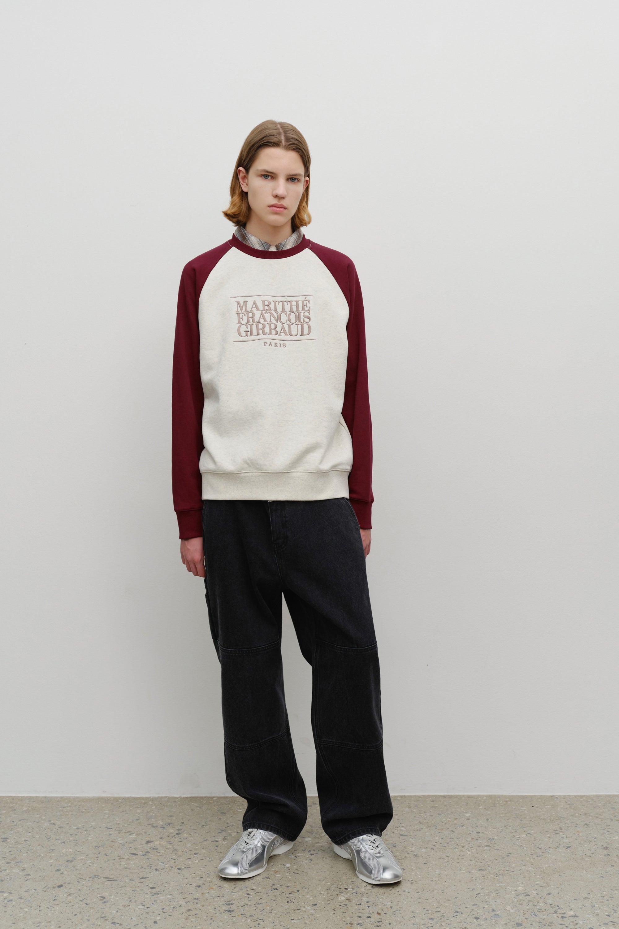 Cl Color Bl Raglan Sweatshirt Burgundy