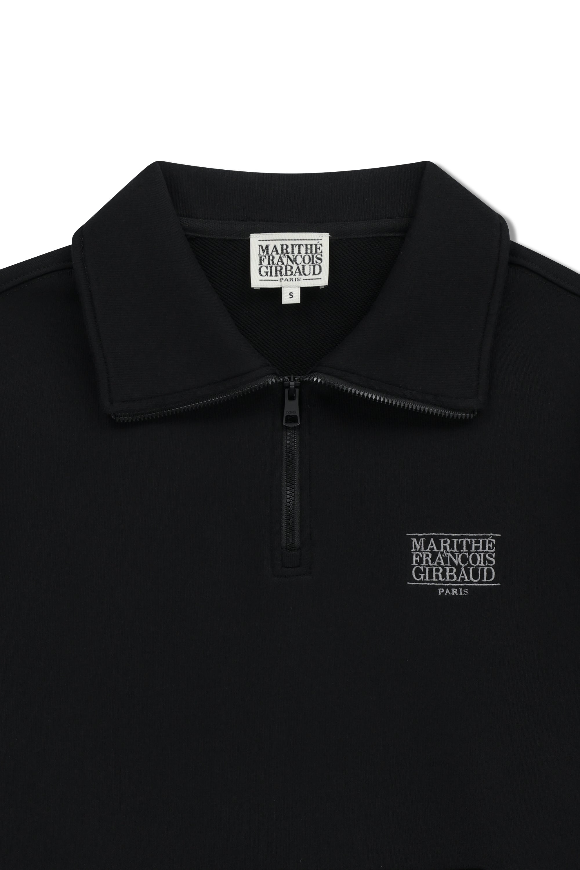 Classic Logo Half Zipup Sweatshirt Black