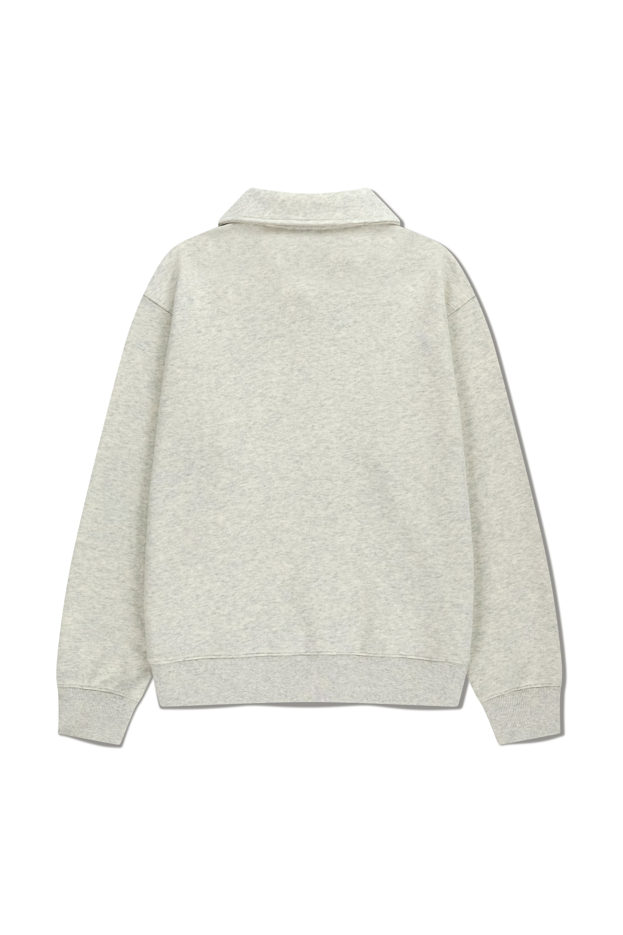 Classic Logo Half Zipup Sweatshirt Oatmeal
