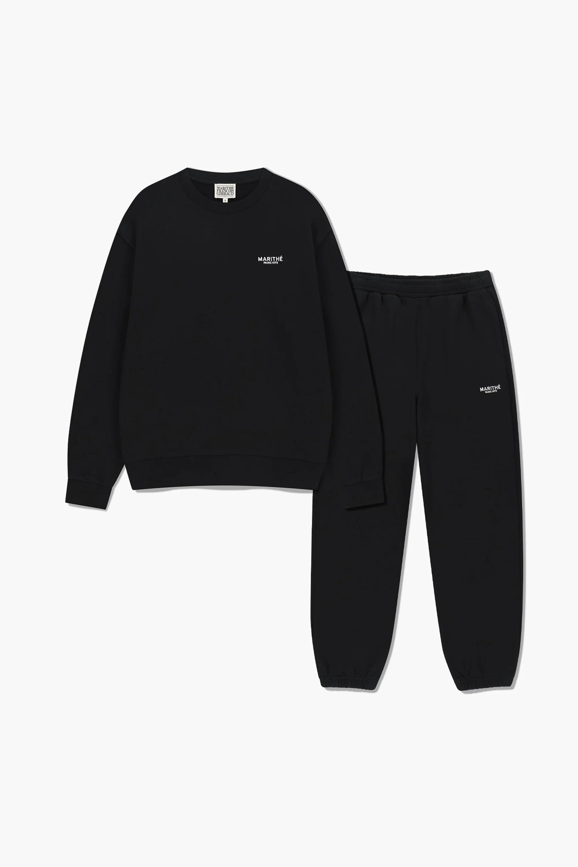 Regular Logo Sweat Set-Up Black