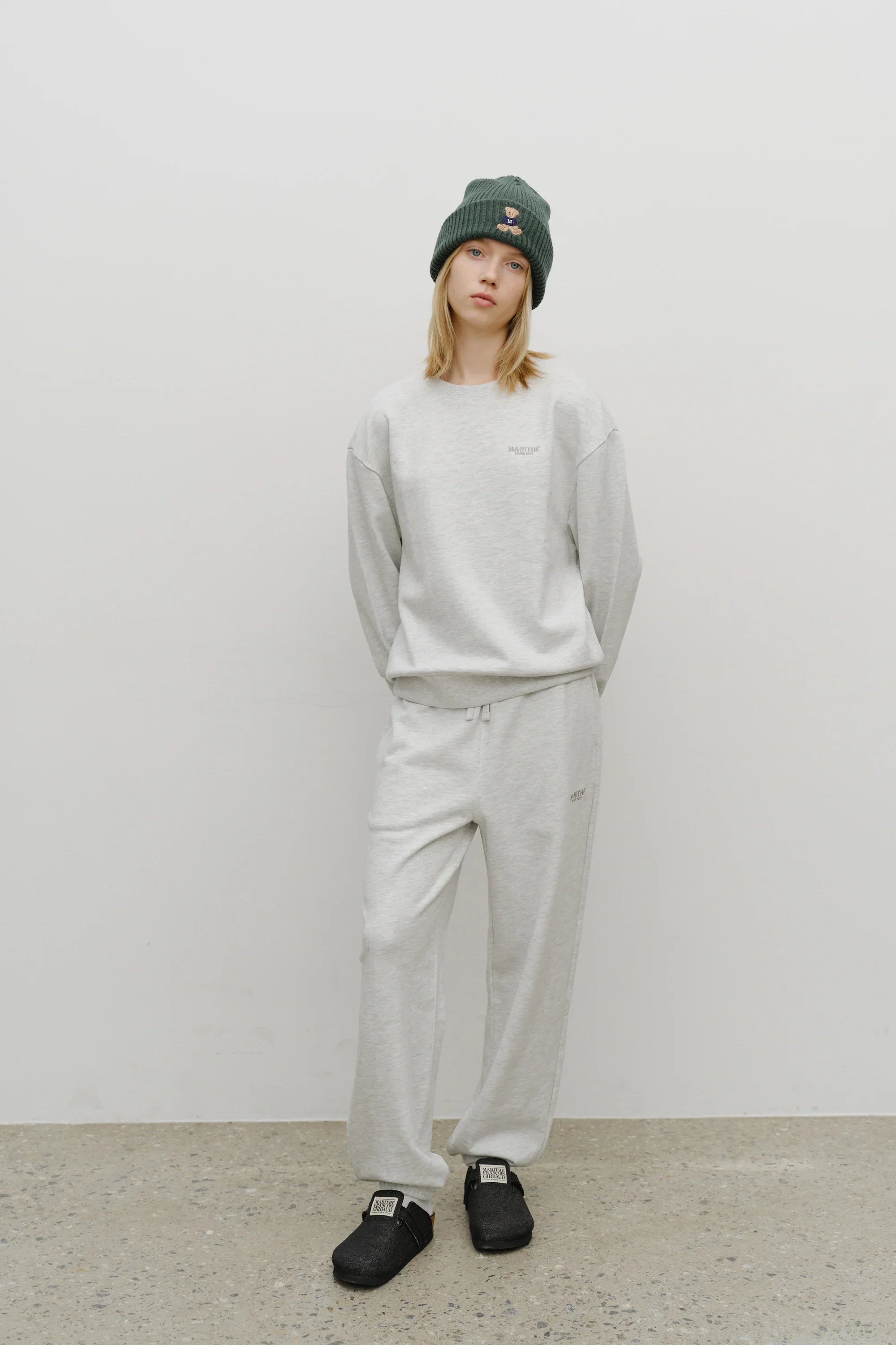 Regular Logo Sweat Set-Up Light Heather Gray