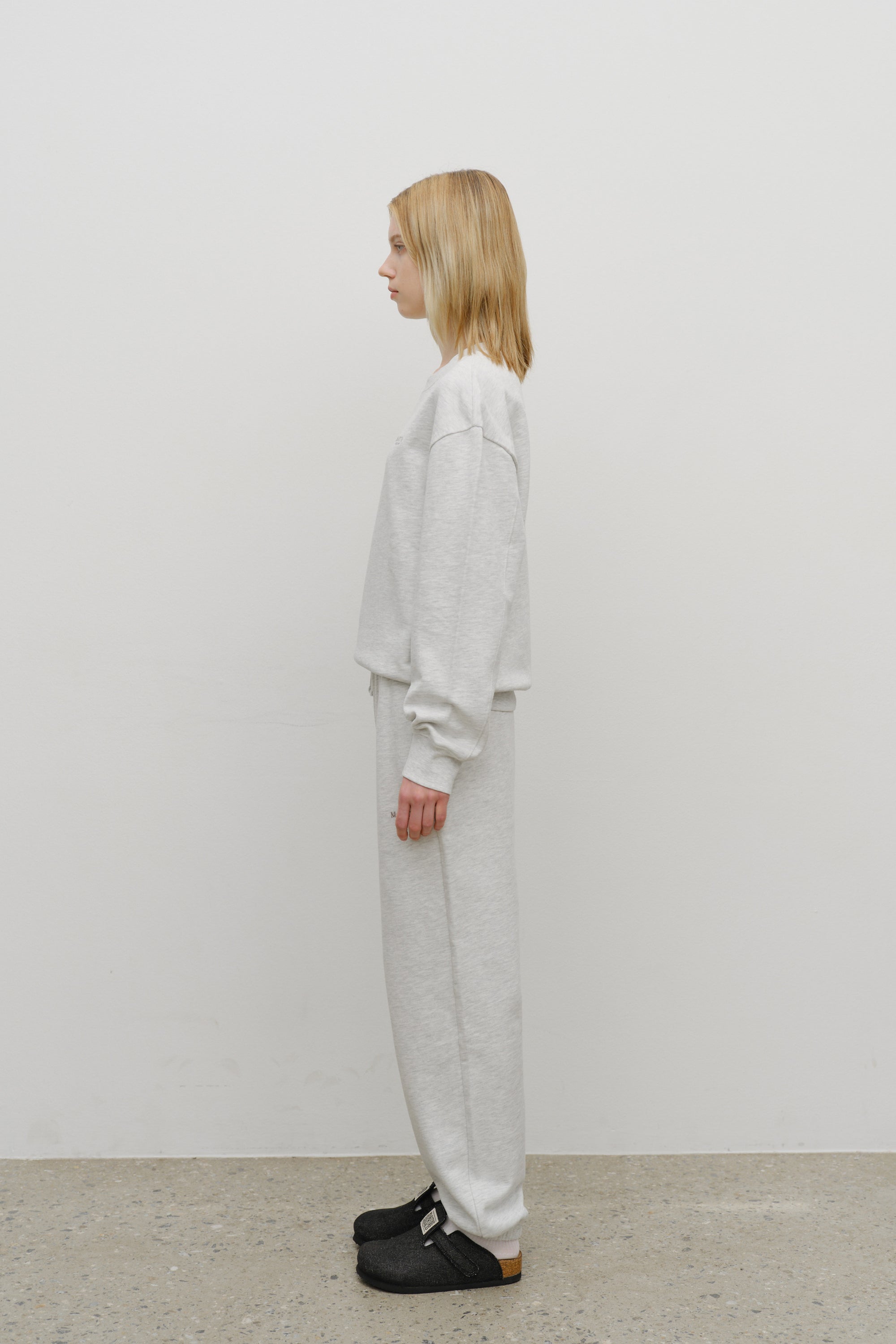 Regular Logo Sweat Set-Up Light Heather Gray