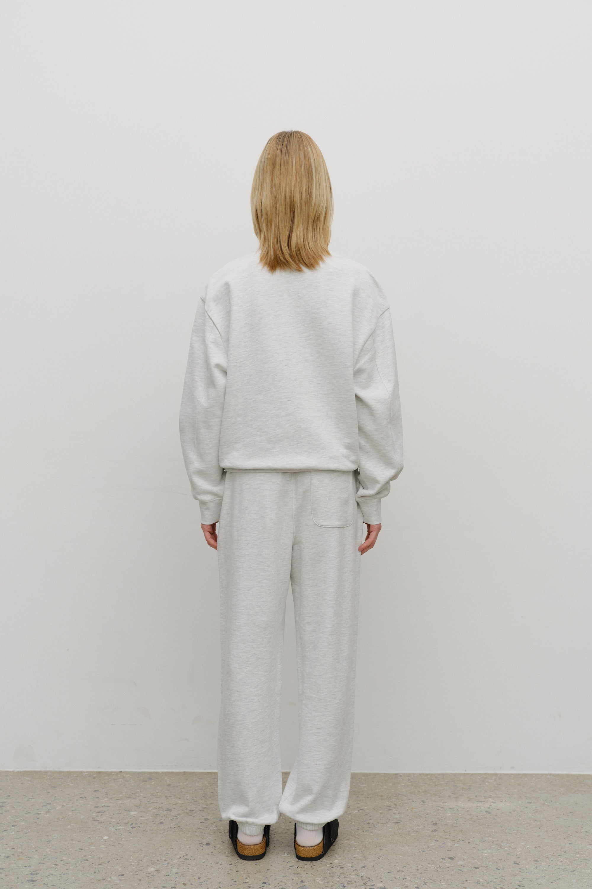 Regular Logo Sweat Set-Up Light Heather Gray