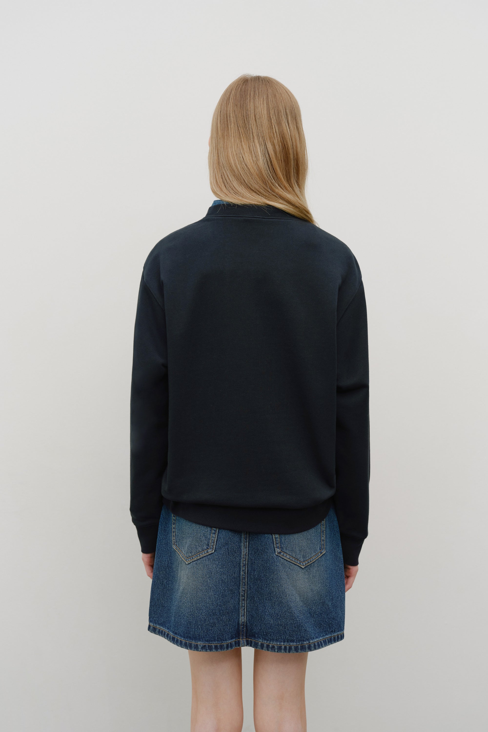 Doodle Bear Sweatshirt Navy