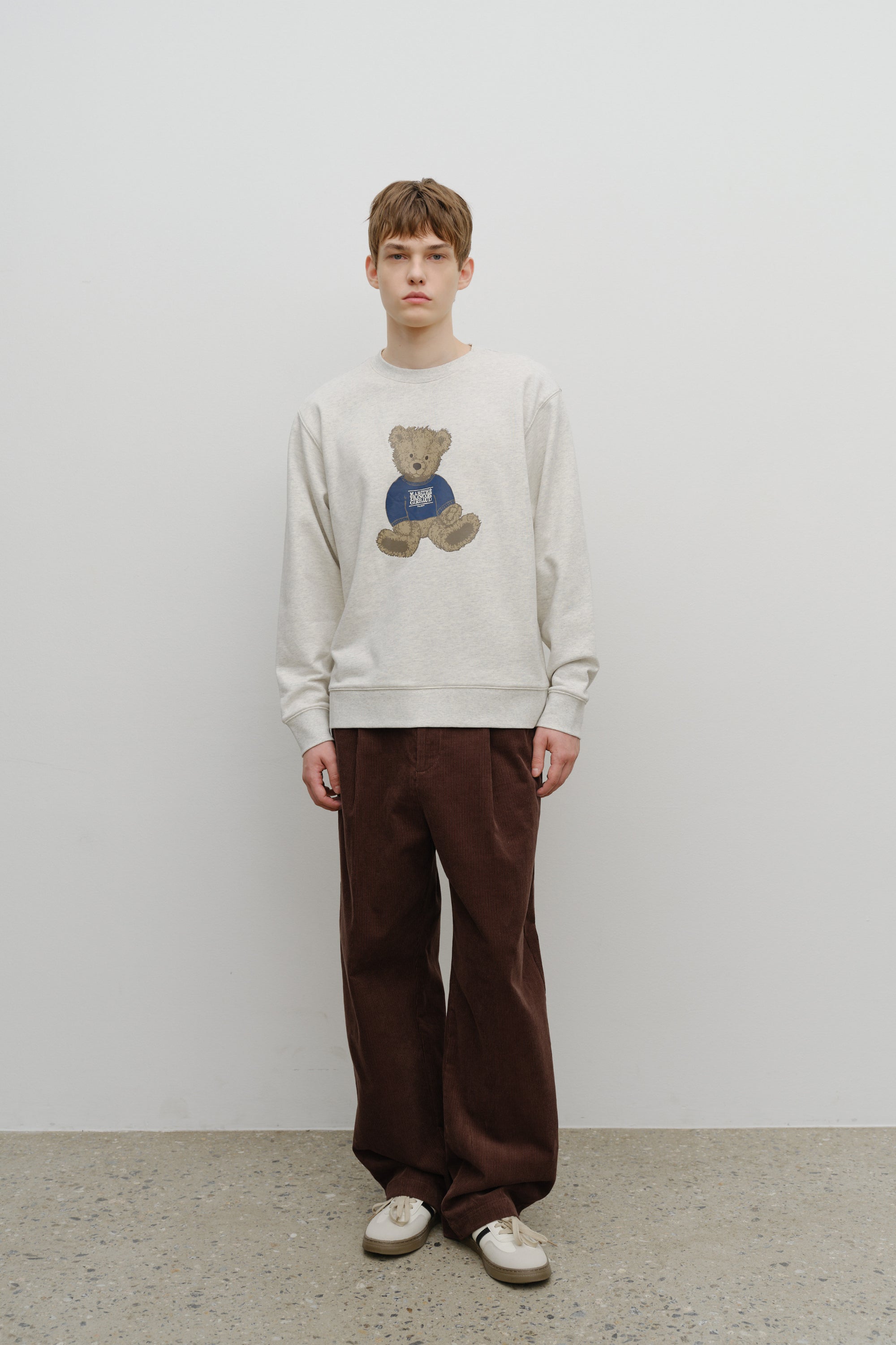 Doodle Bear Sweatshirt Oatmeal