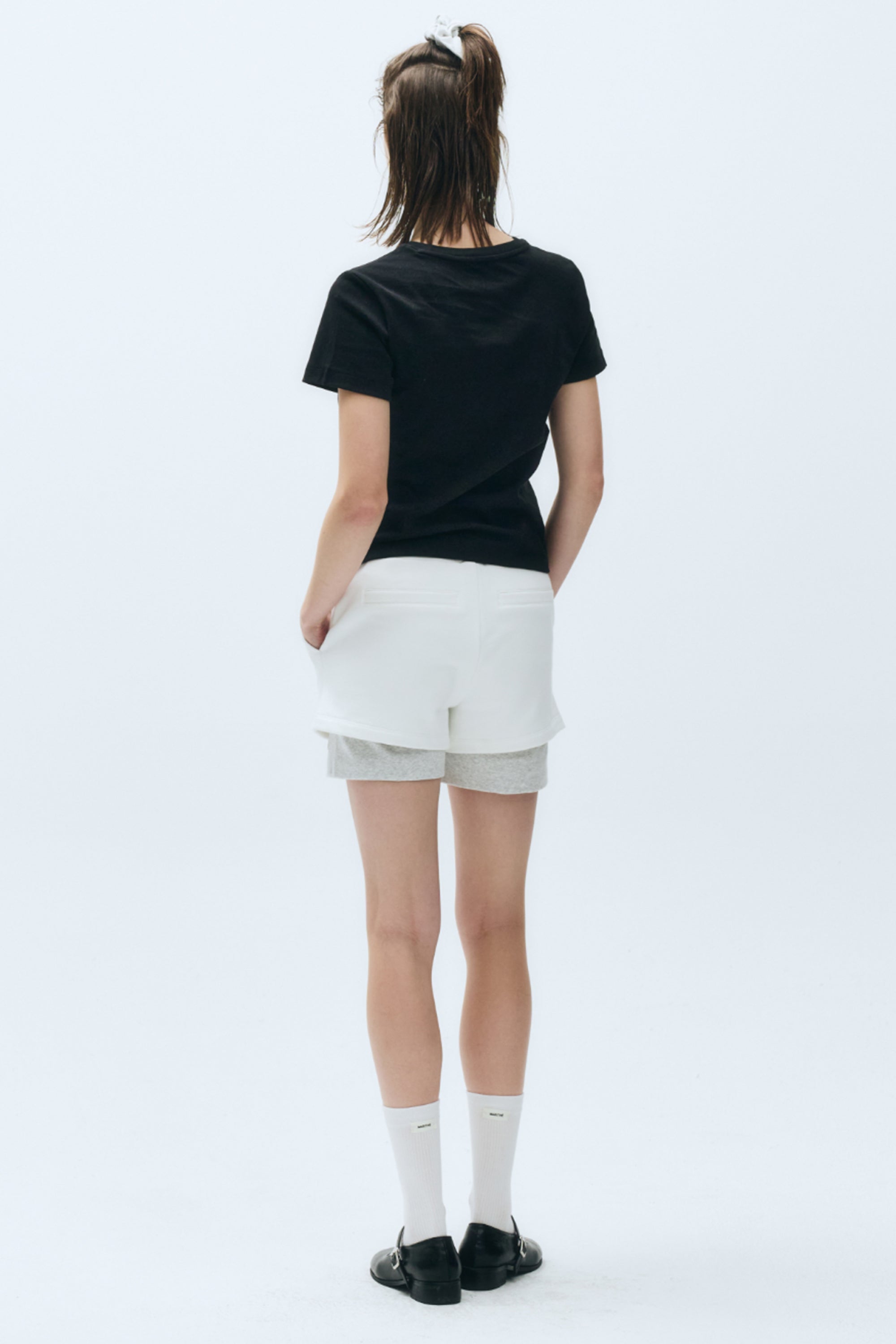 W Basic Tee Black