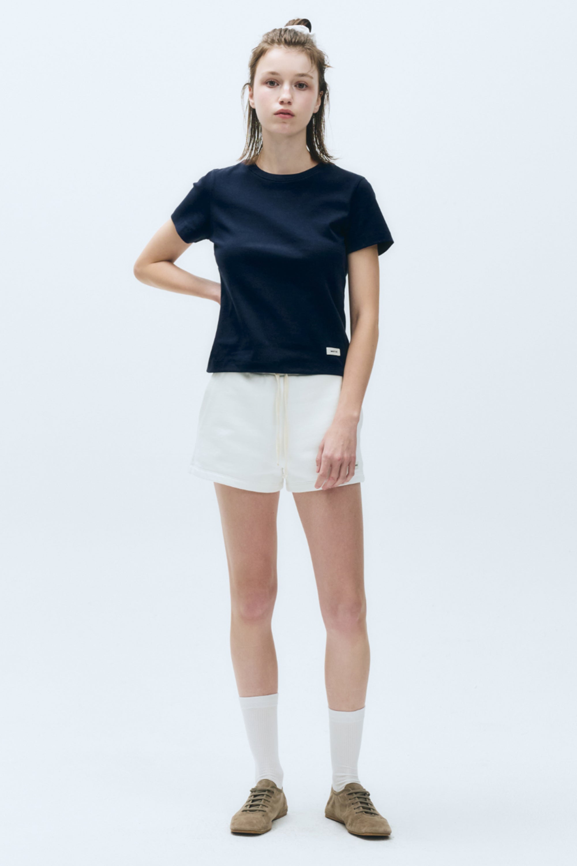 W Basic Tee Navy