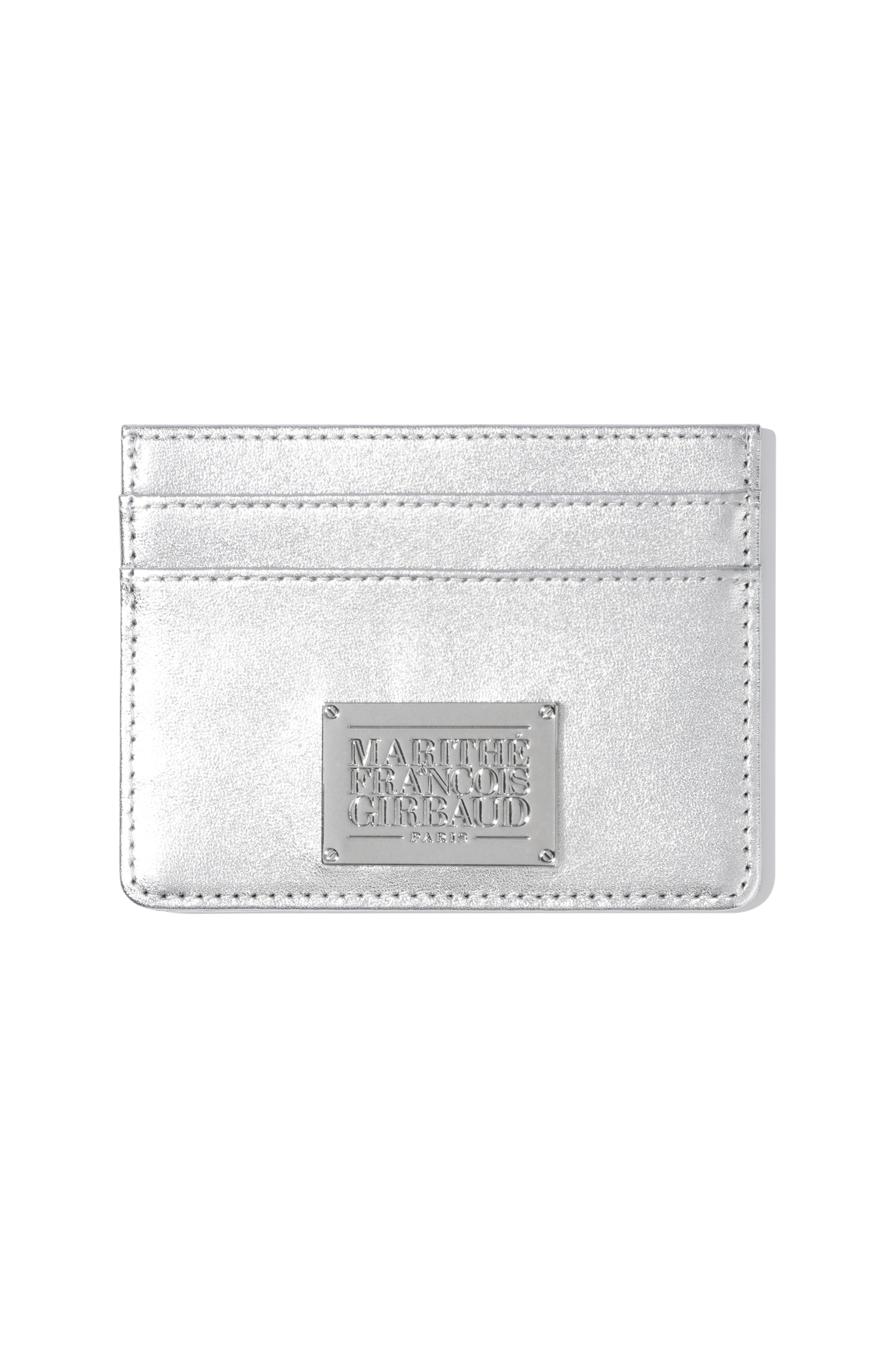 Classic Logo Card Wallet Silver
