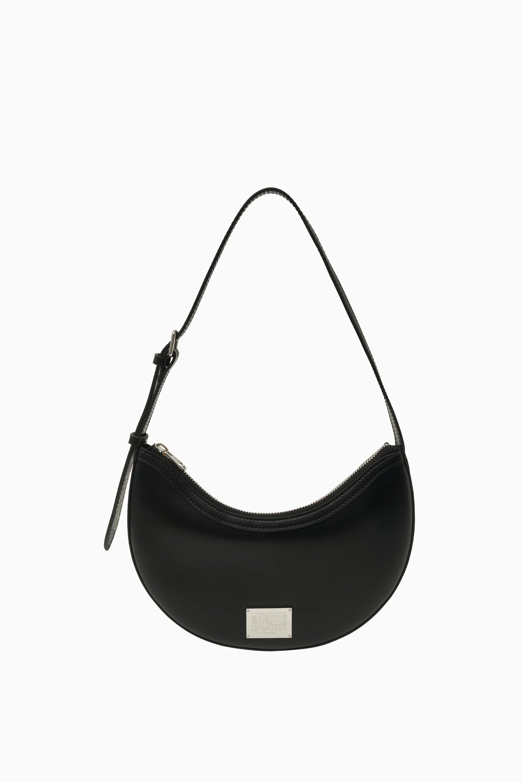 Classic Logo Moon Shoulder Bag Black