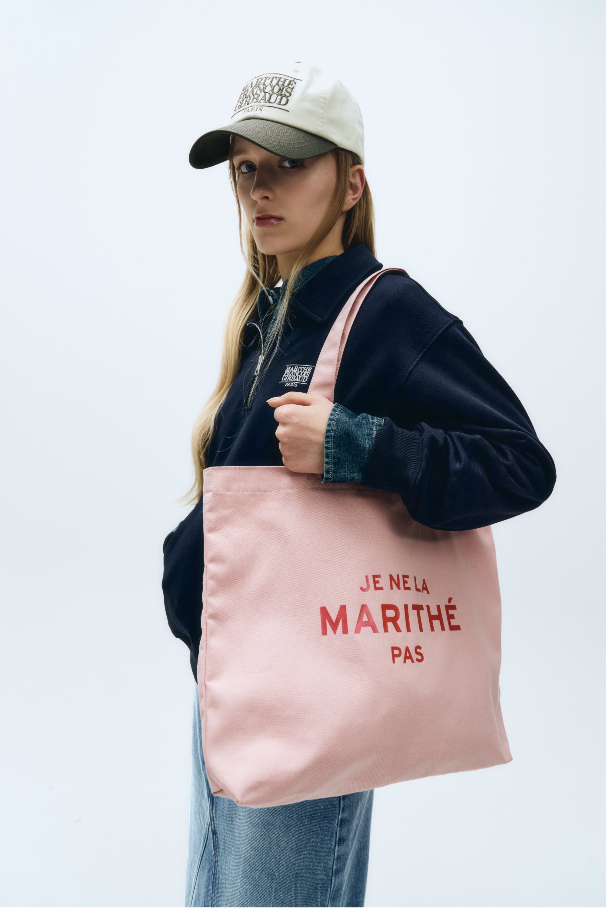 Je Ne La Eco Bag Baby Pink