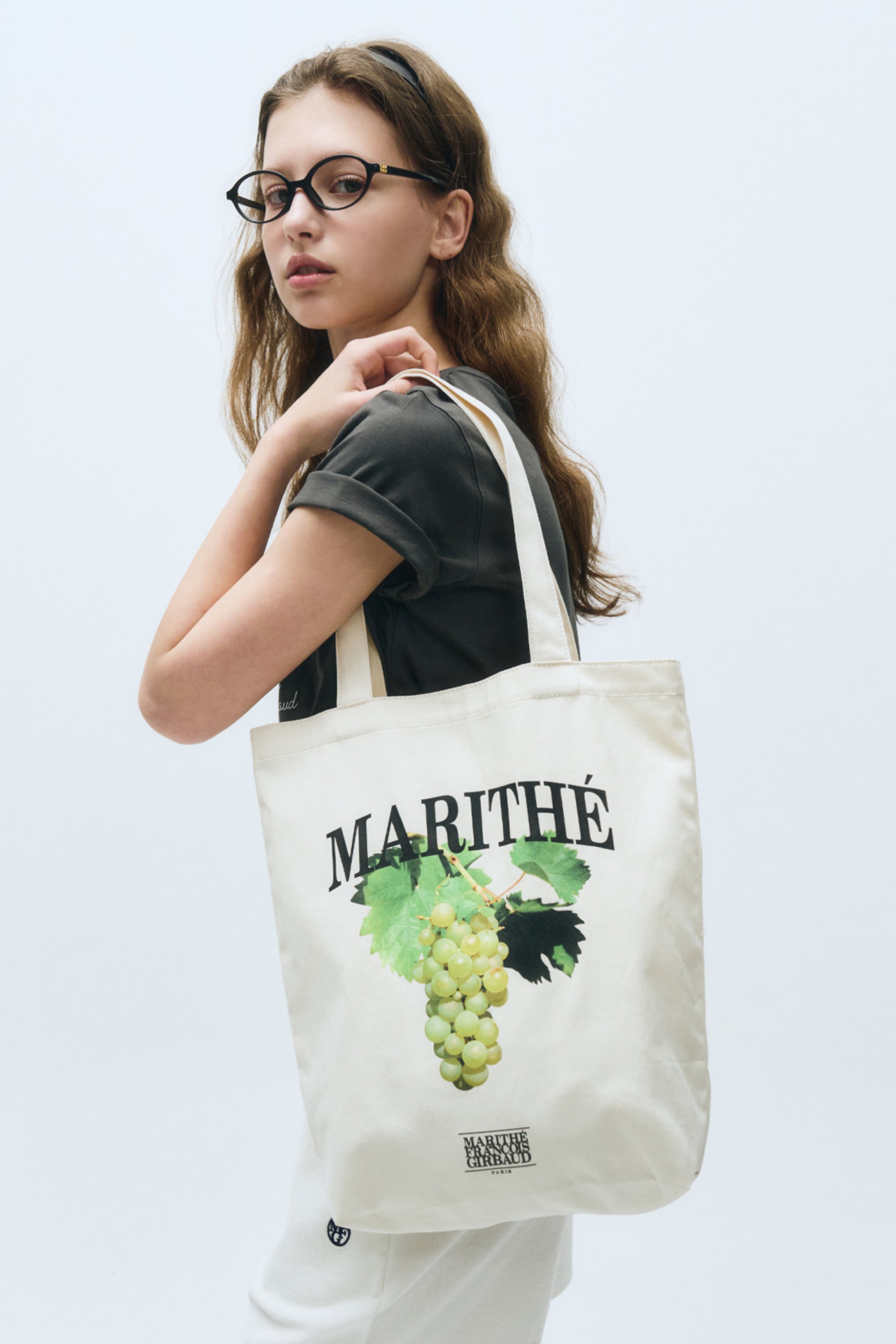 Grape Graphic Eco Bag Natural