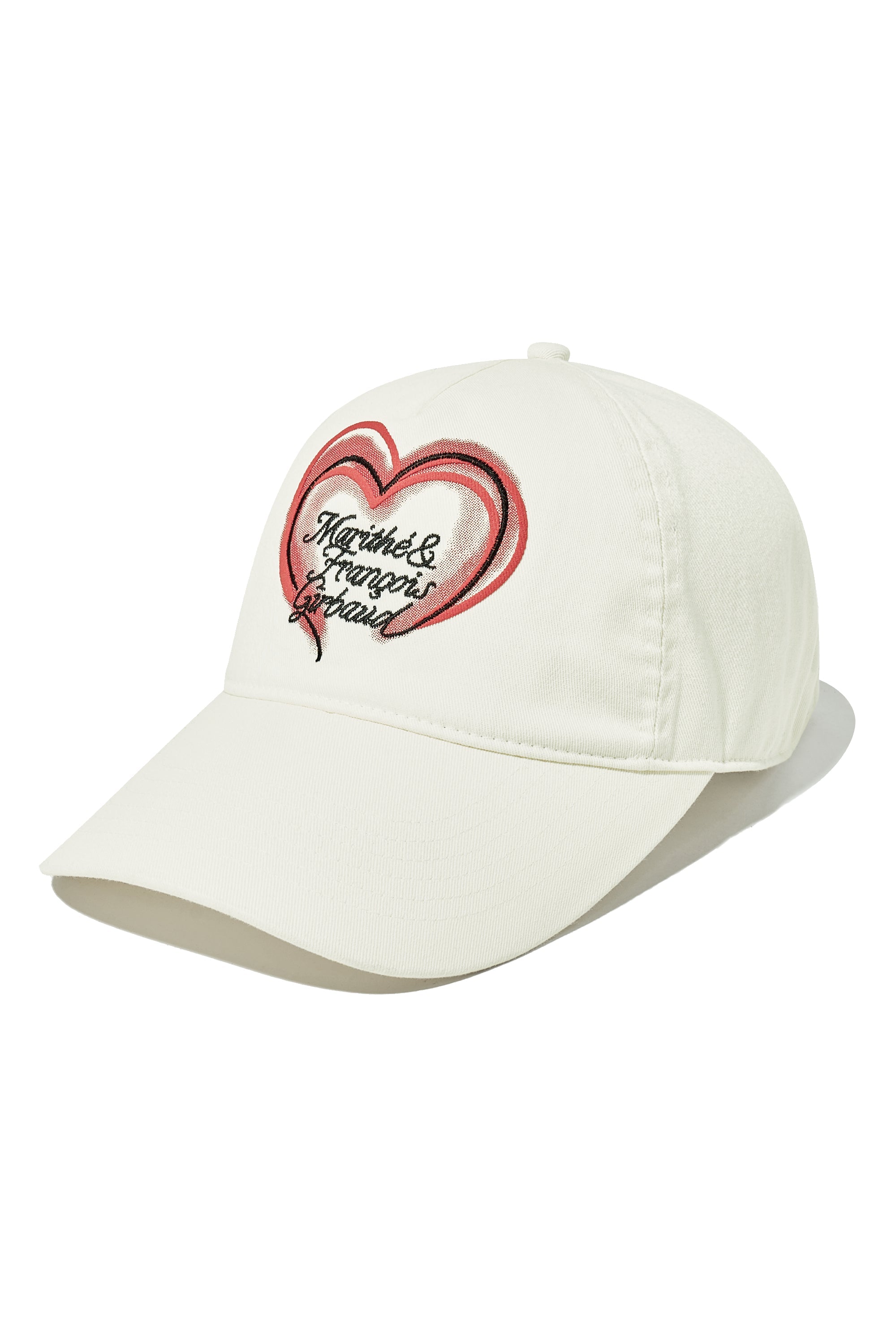 Heart Lettering Logo 5P Cap Ivory