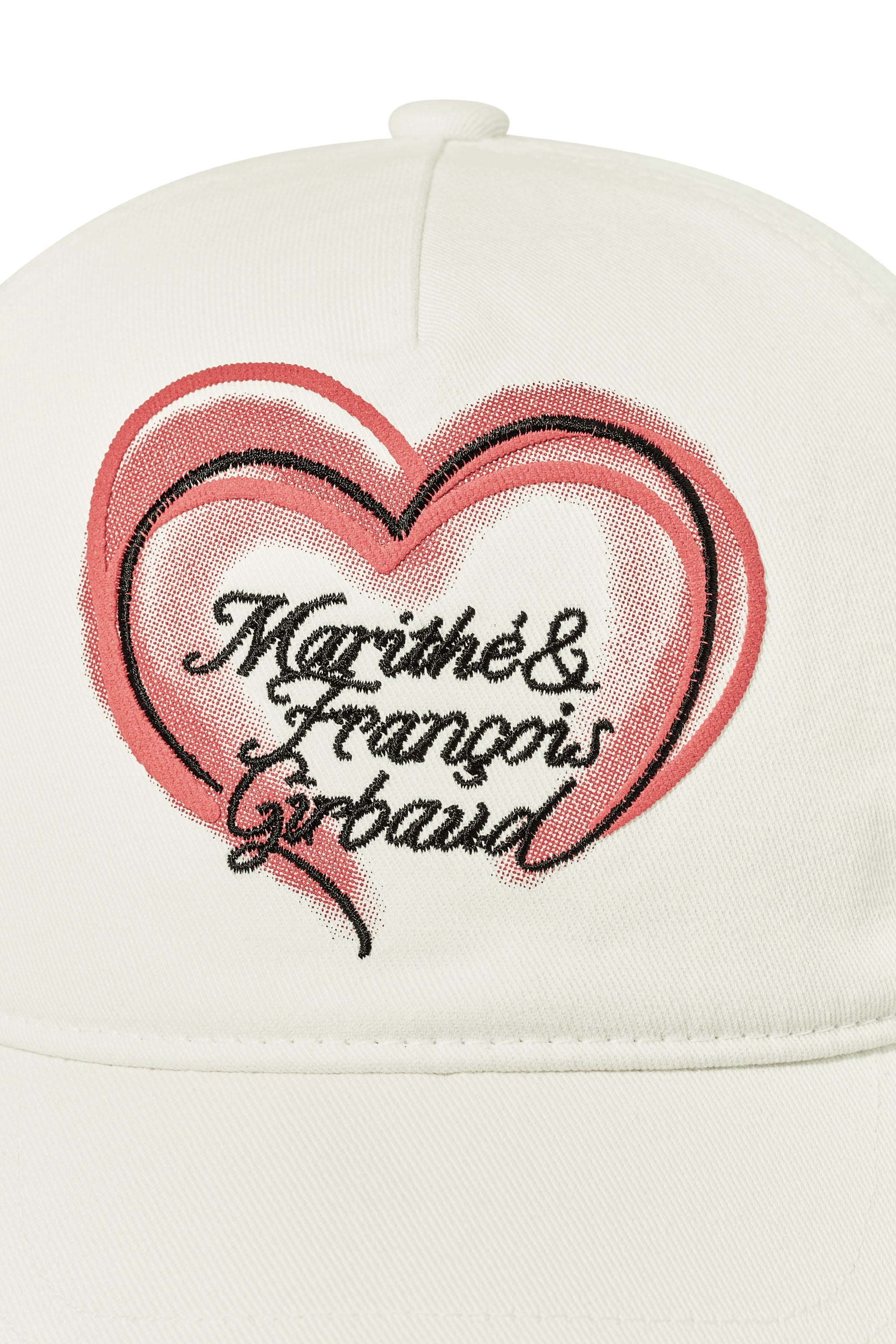 Heart Lettering Logo 5P Cap Ivory