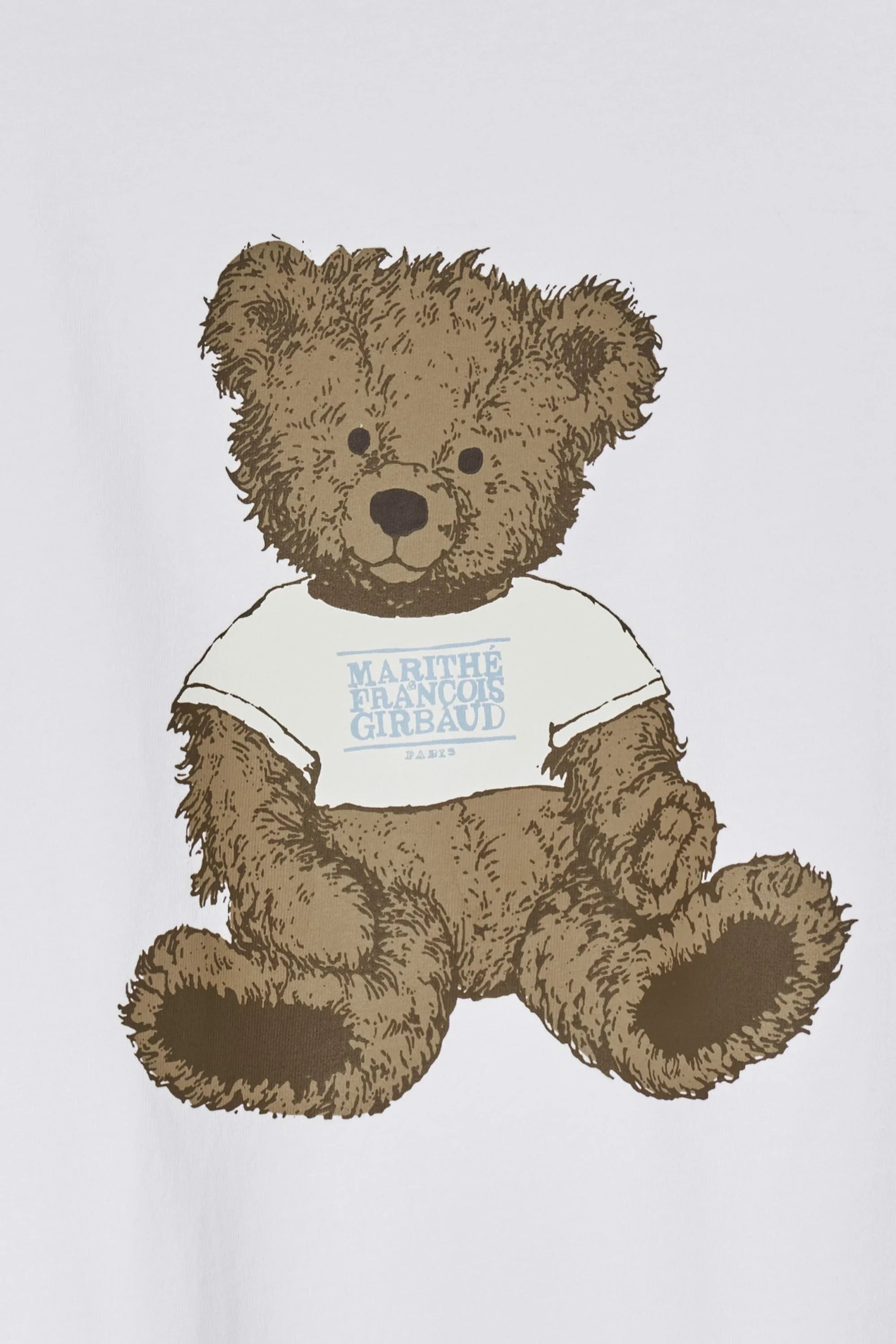 Doodle Bear Long Sleeve White