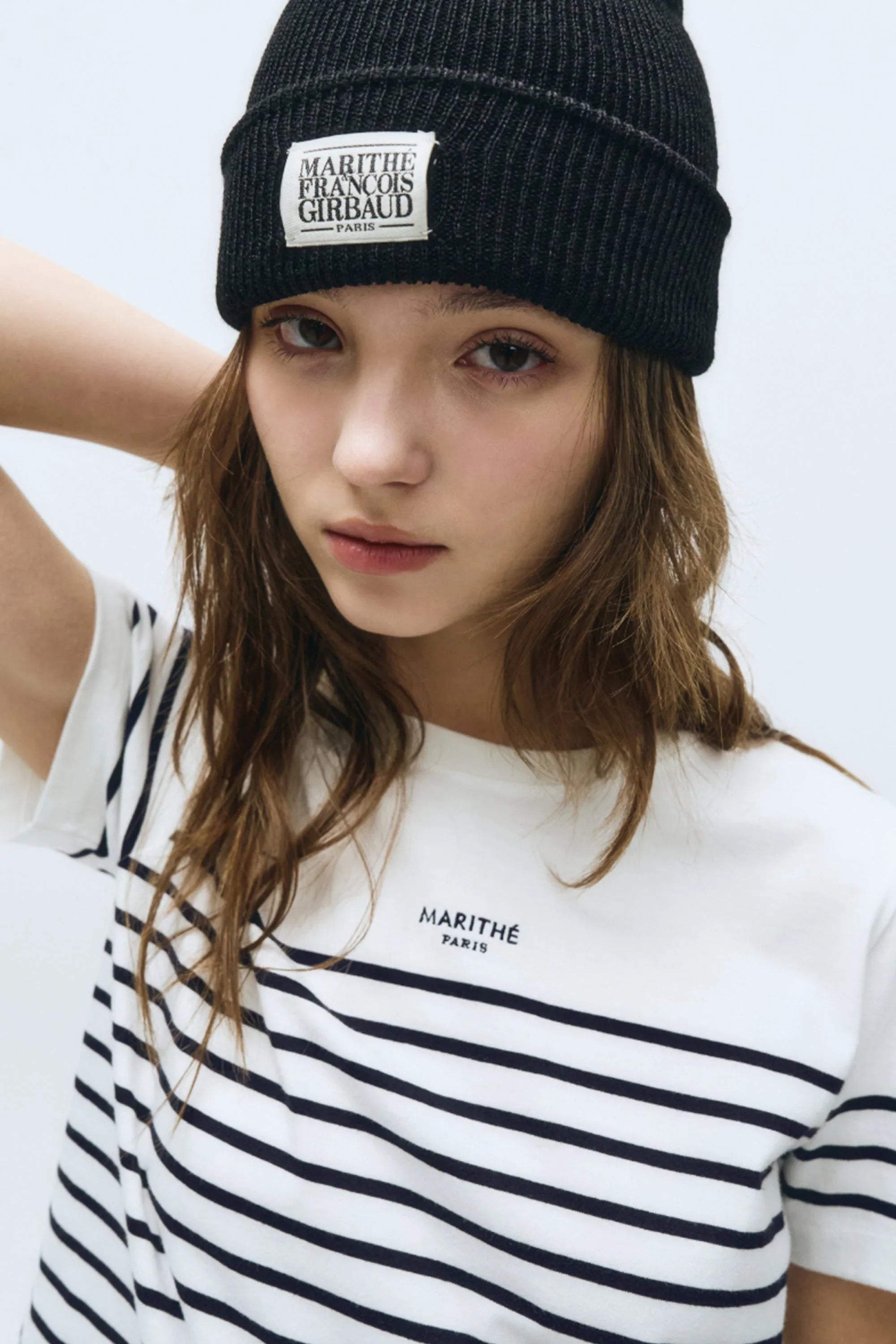 W Stripe Tee White