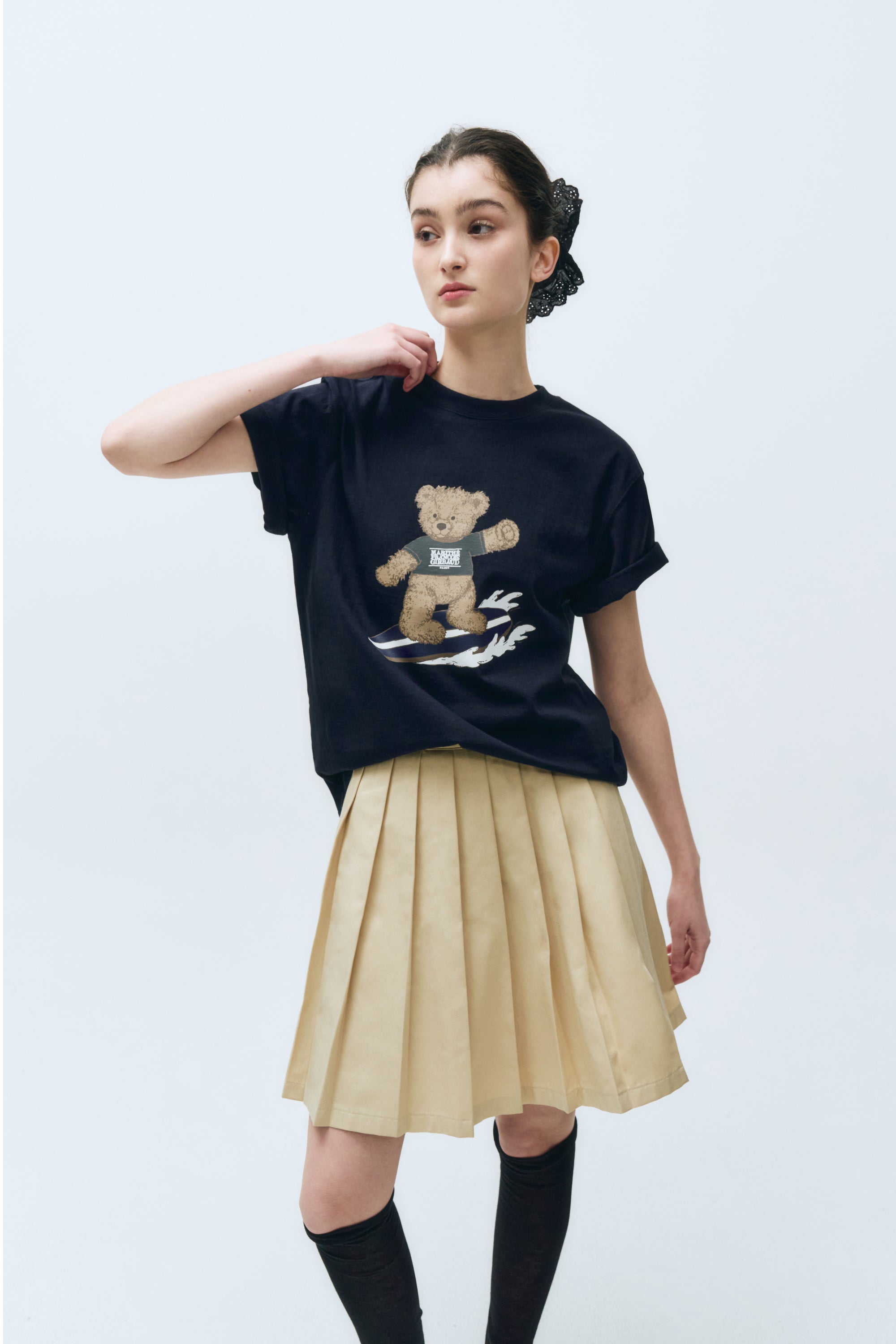 Doodle Bear Tee Navy