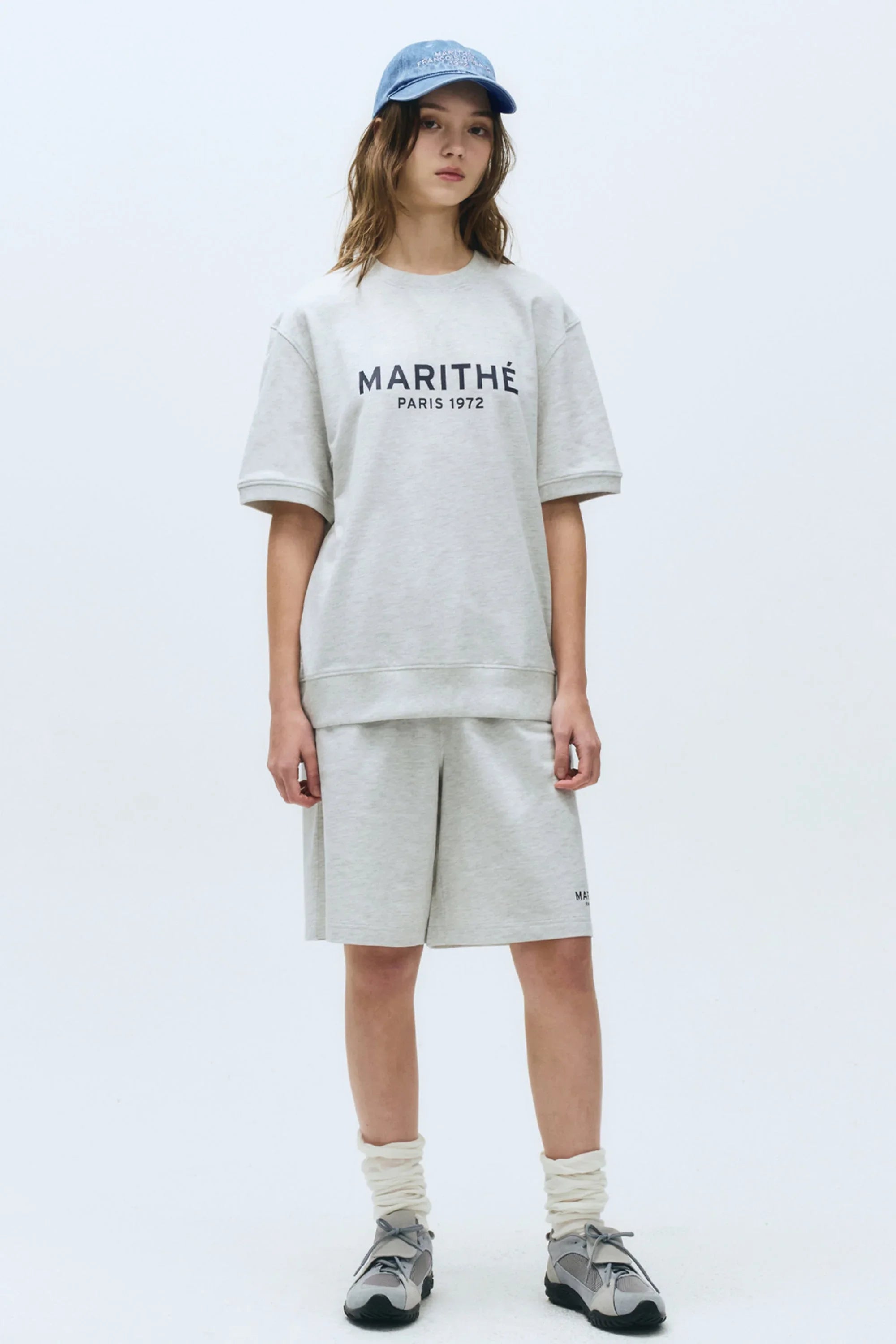 Regular Logo Terry Half Set-Up Light Heather Gray
