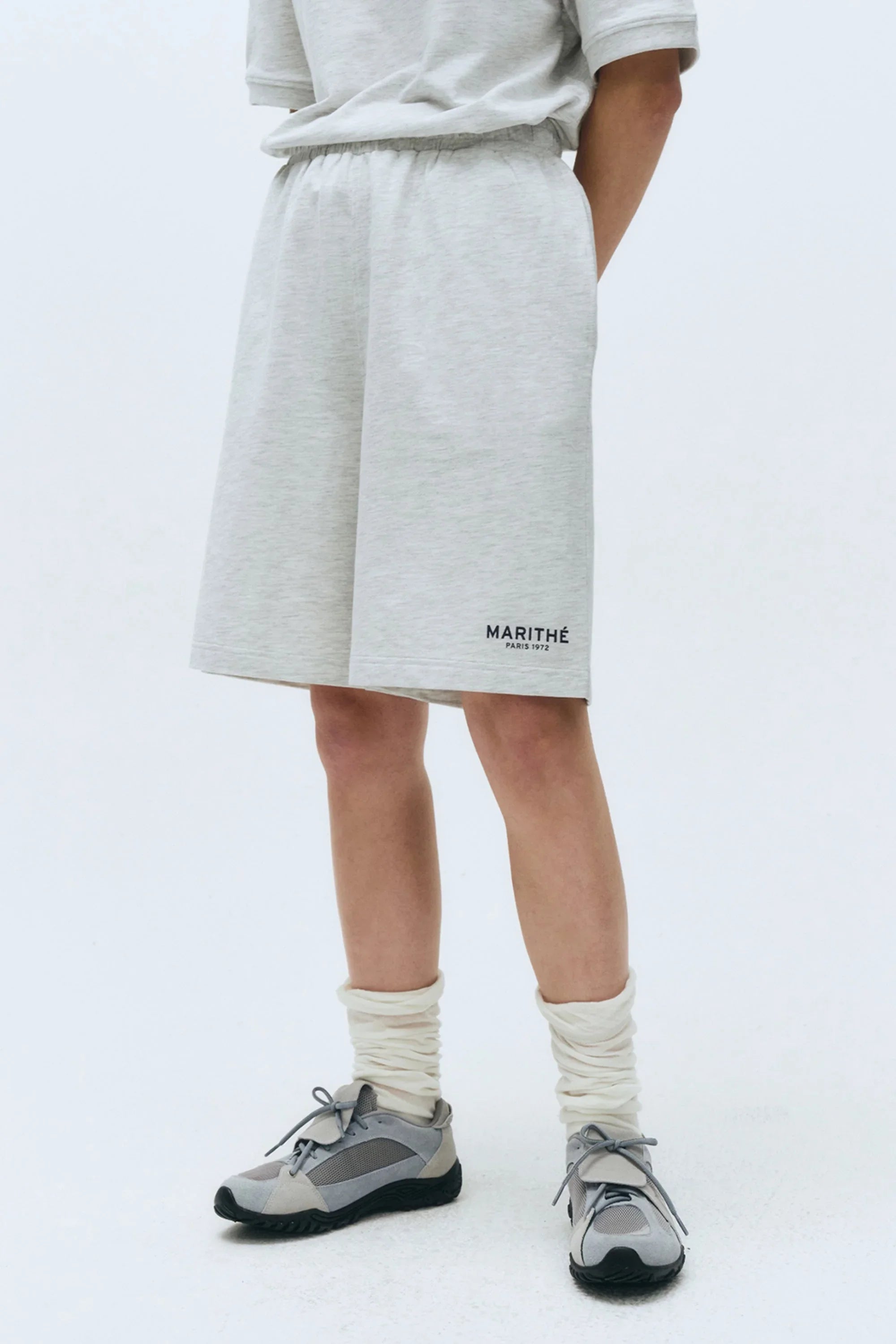 Regular Logo Terry Half Set-Up Light Heather Gray
