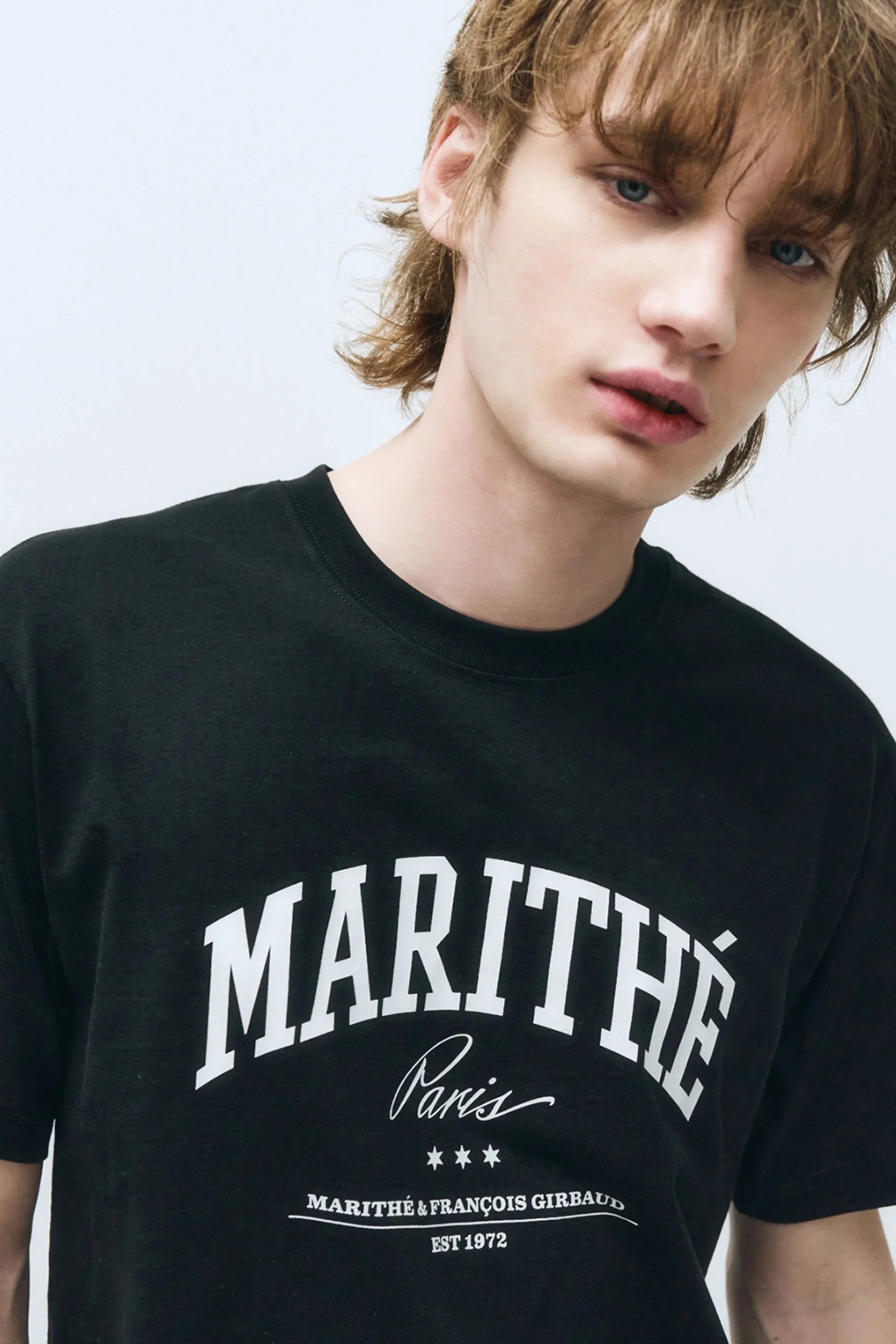 Varsity Tee Nylon Short Set-Up Black