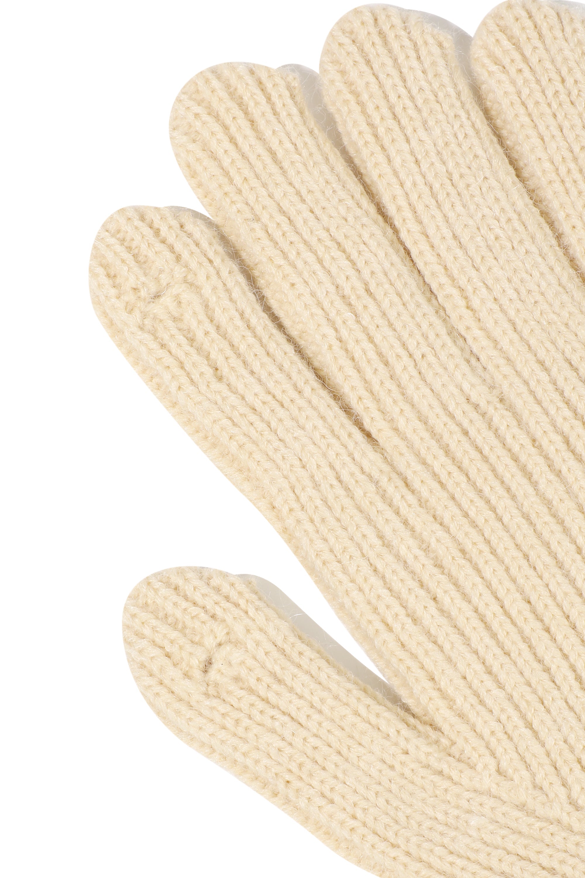 Regular Logo Muffler&Glove Beige