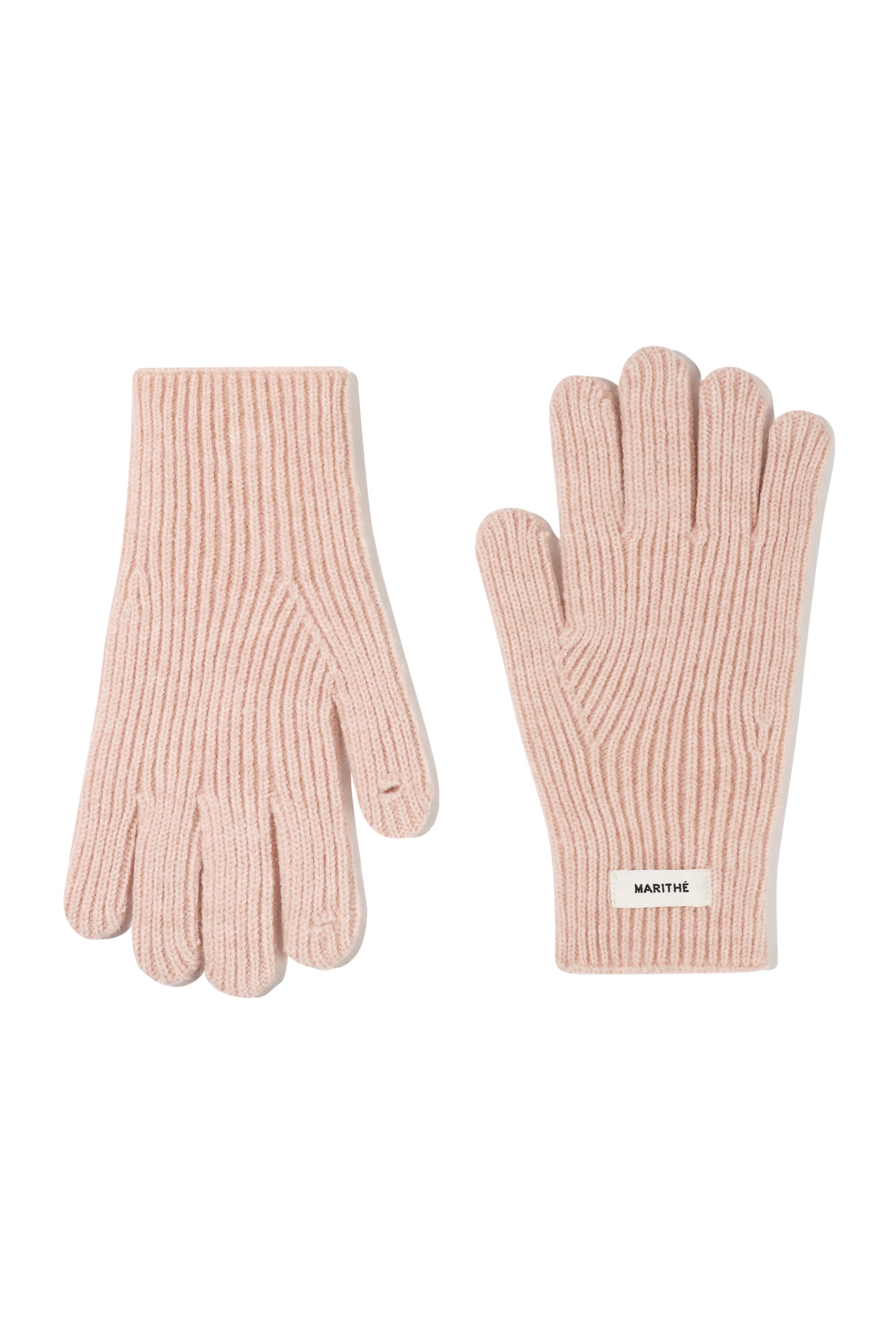 Regular Logo Muffler&Glove Pink