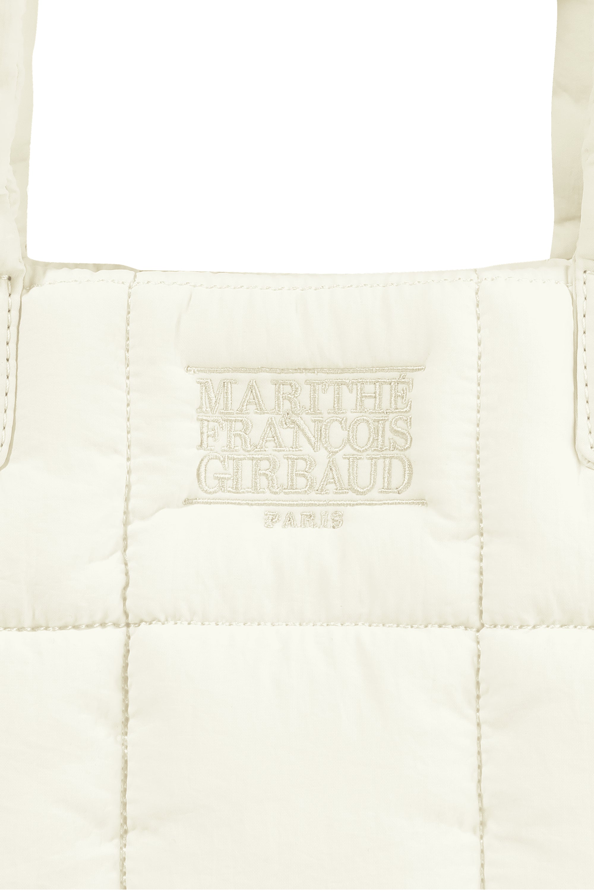 Classic Logo Padding Tote Bag Ivory