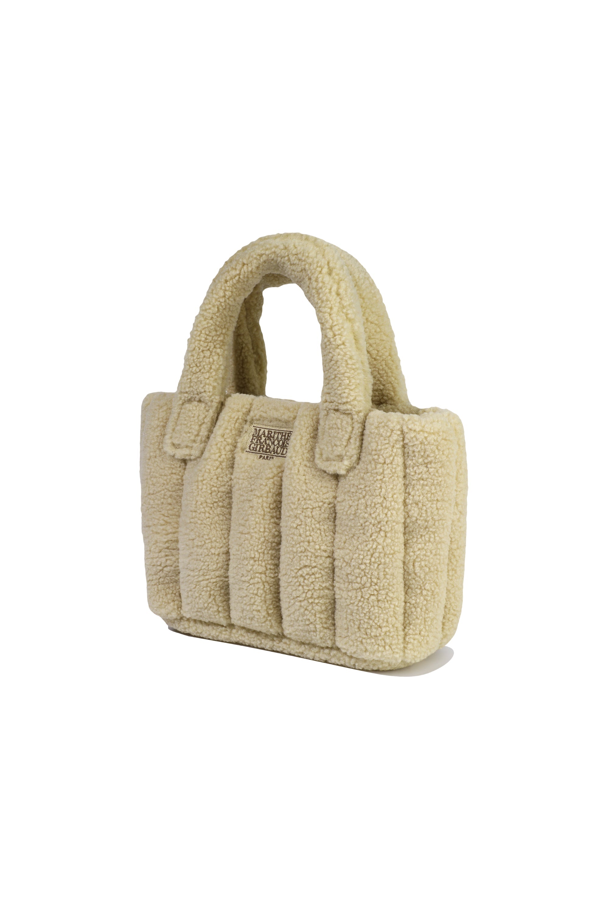 Classic Logo Boucle Padding Bag Beige