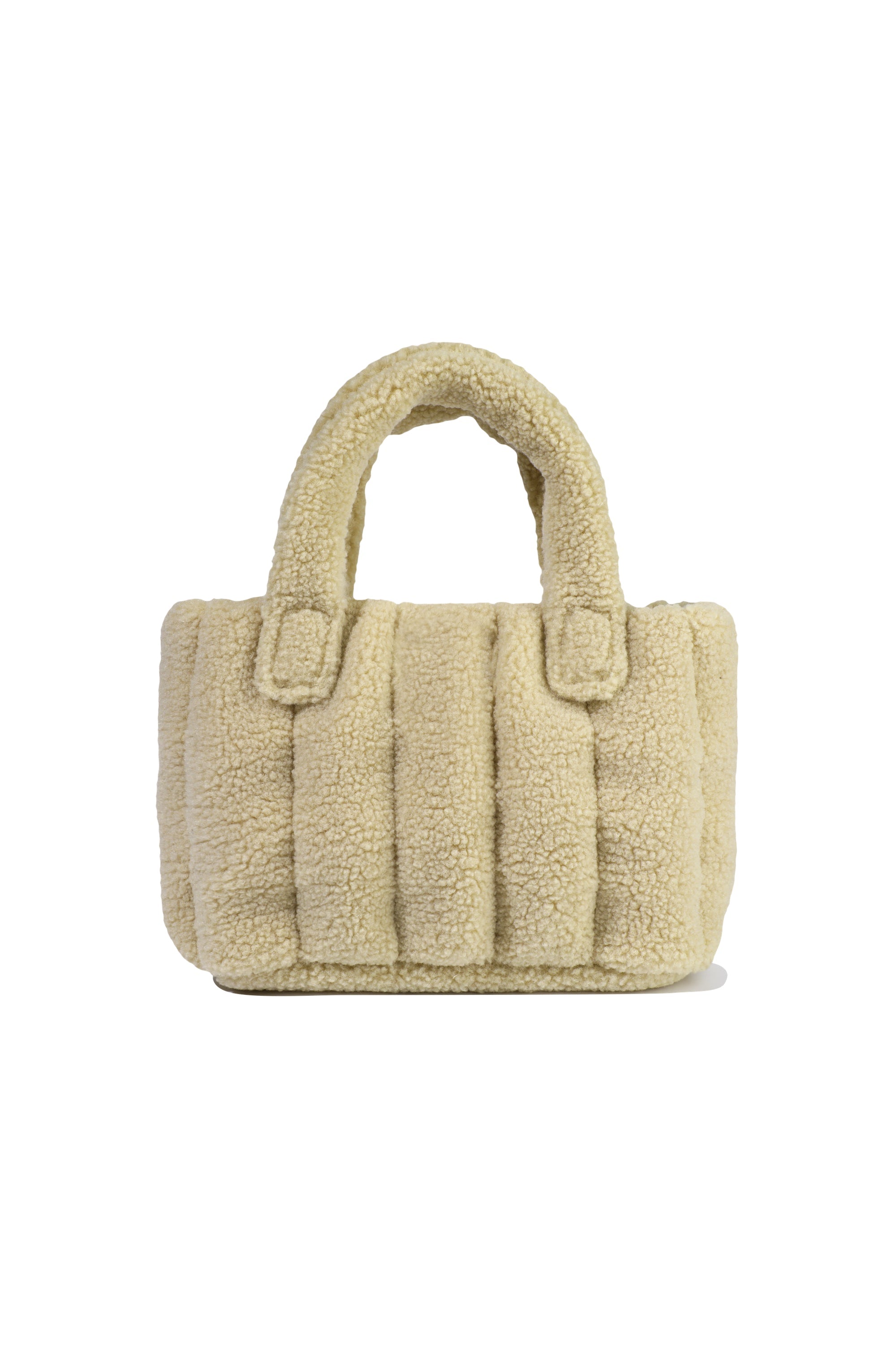 Classic Logo Boucle Padding Bag Beige