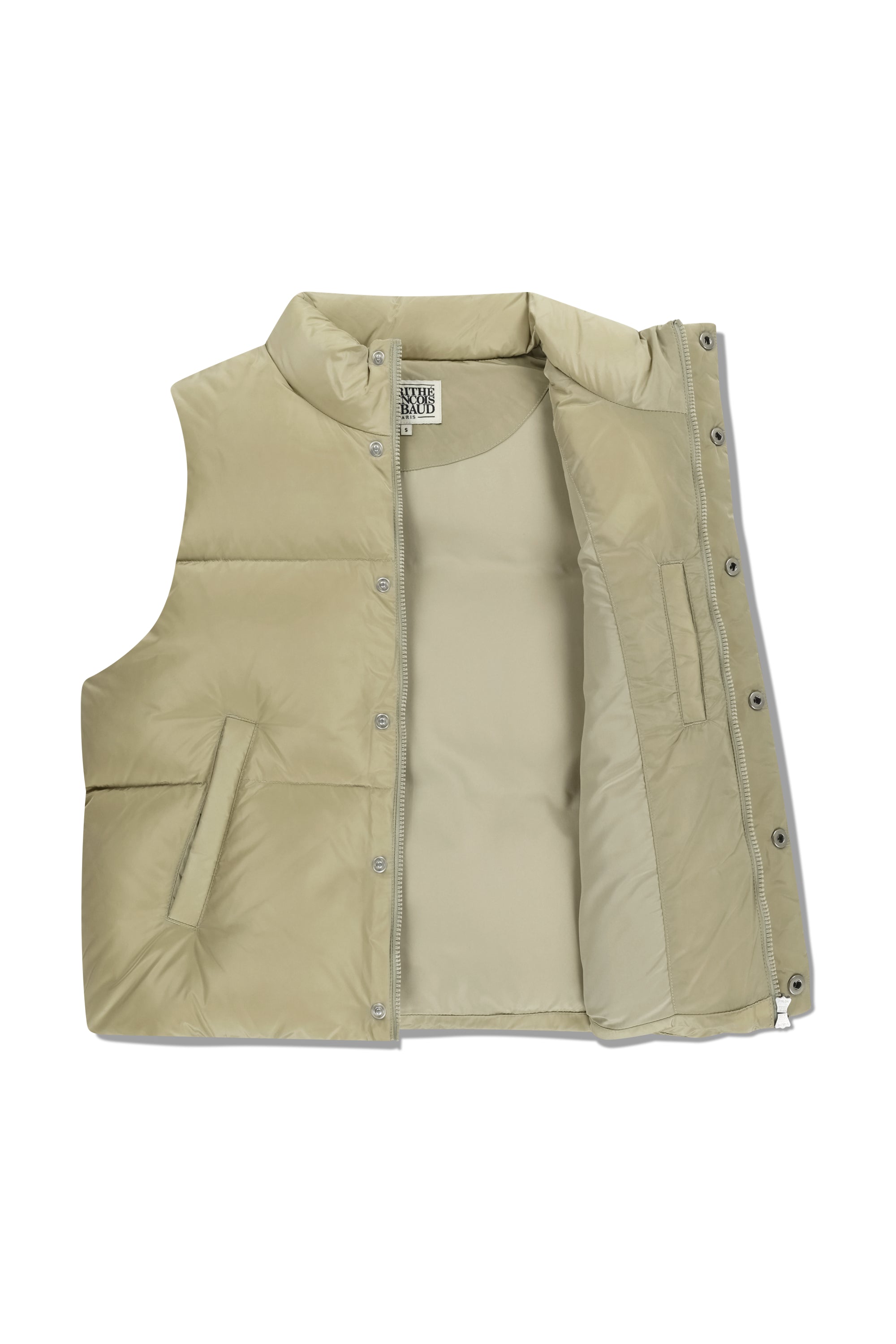 Classic Logo Down Vest Beige