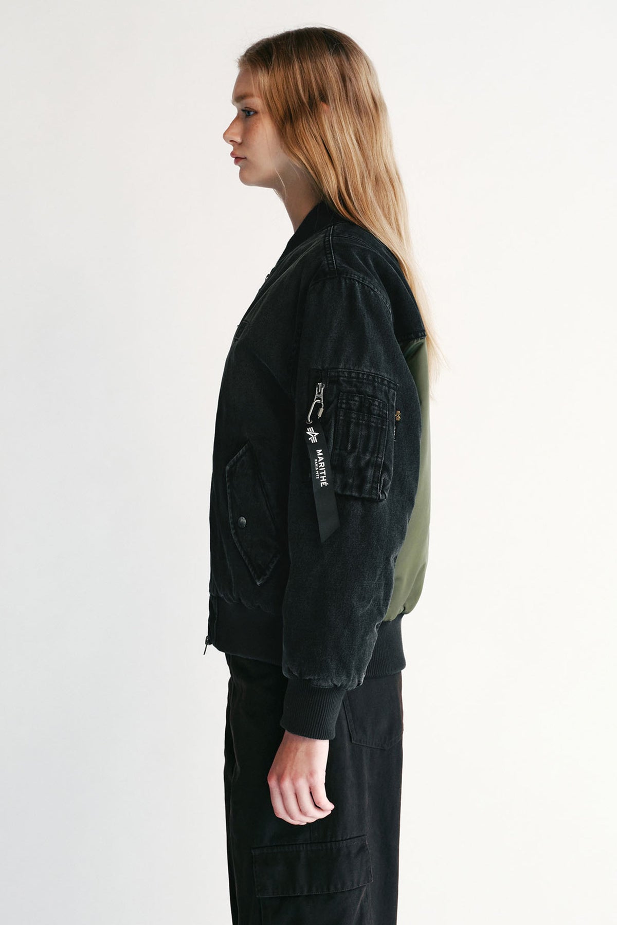 Marithe X Alpha Industries Ma-1 Jumper Black